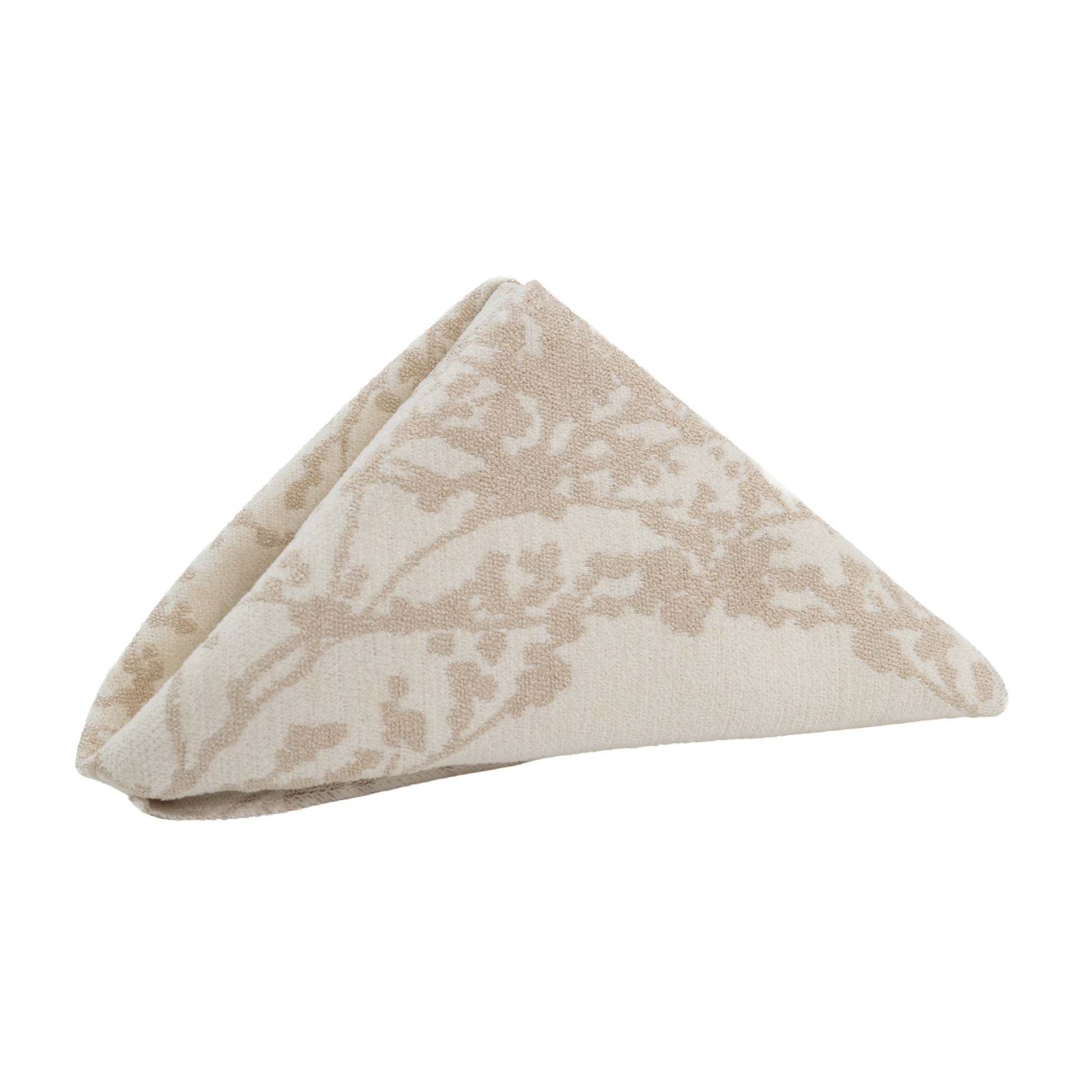 5 pcs/pk Leaf Branch Reversible Jacquard Napkin 20"x20" - Champagne