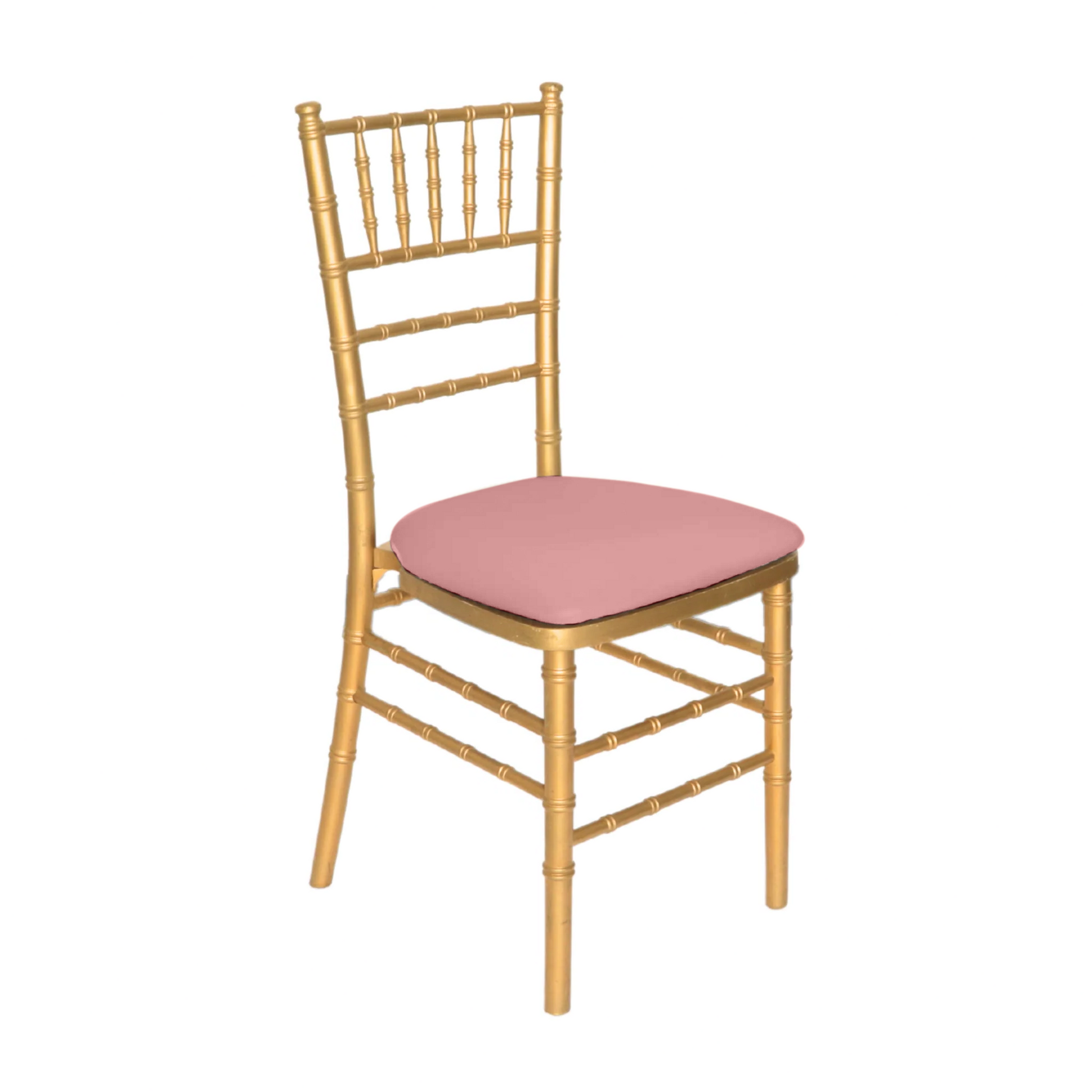 5 pcs/pk Spandex Chiavari Seat Pad Cover - Dusty Rose/Mauve - CV Linens