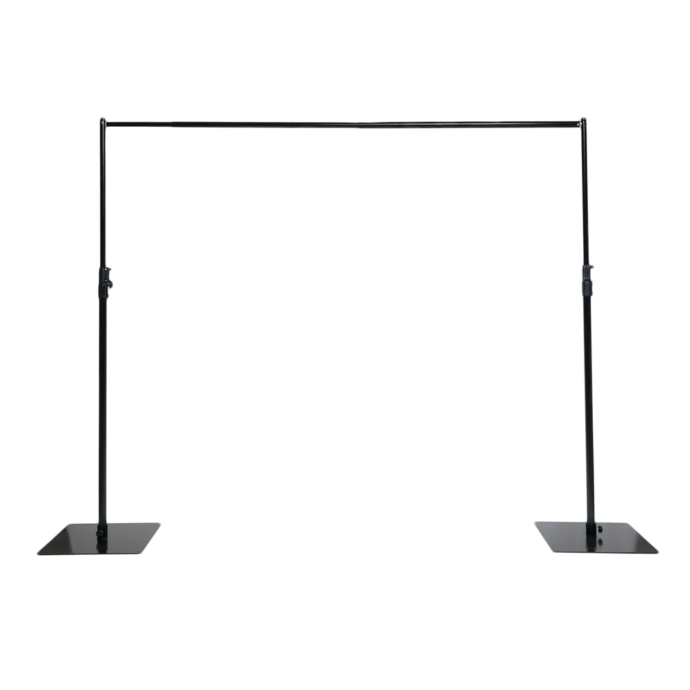 Adjustable Heavy Duty Backdrop Pipe Set Stand Kit 10 ft x 10 ft - CV Linens
