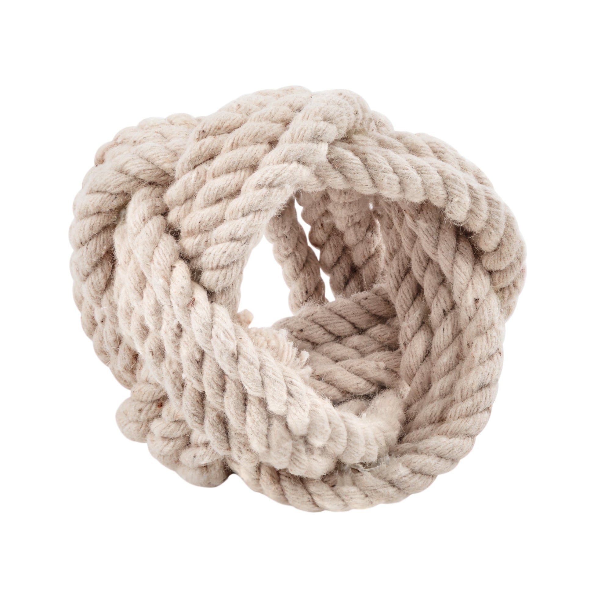 Braided Jute Burlap Napkin Rings (4/PC) - CV Linens