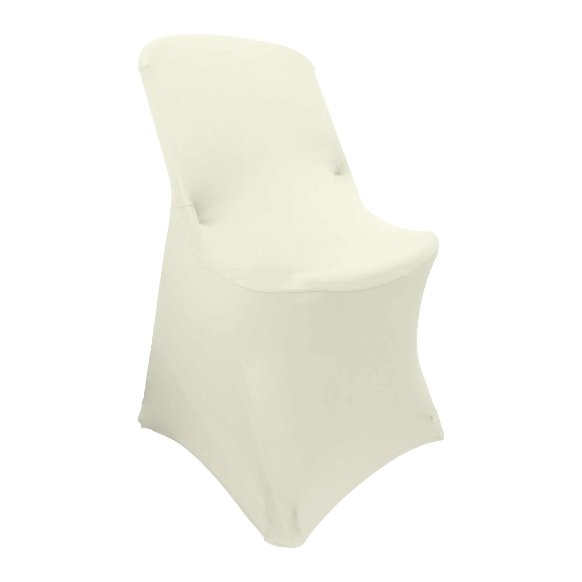 Classic Lifetime Spandex Folding Chair Cover - Ivory - CV Linens