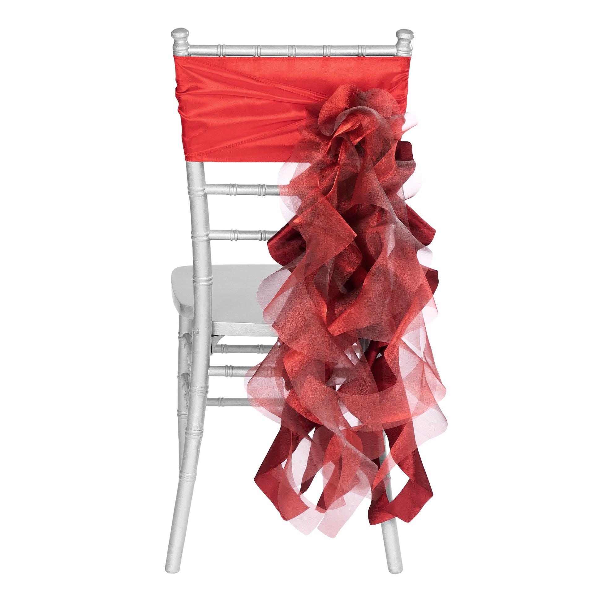 Curly Willow Chair Sash - Apple Red - CV Linens
