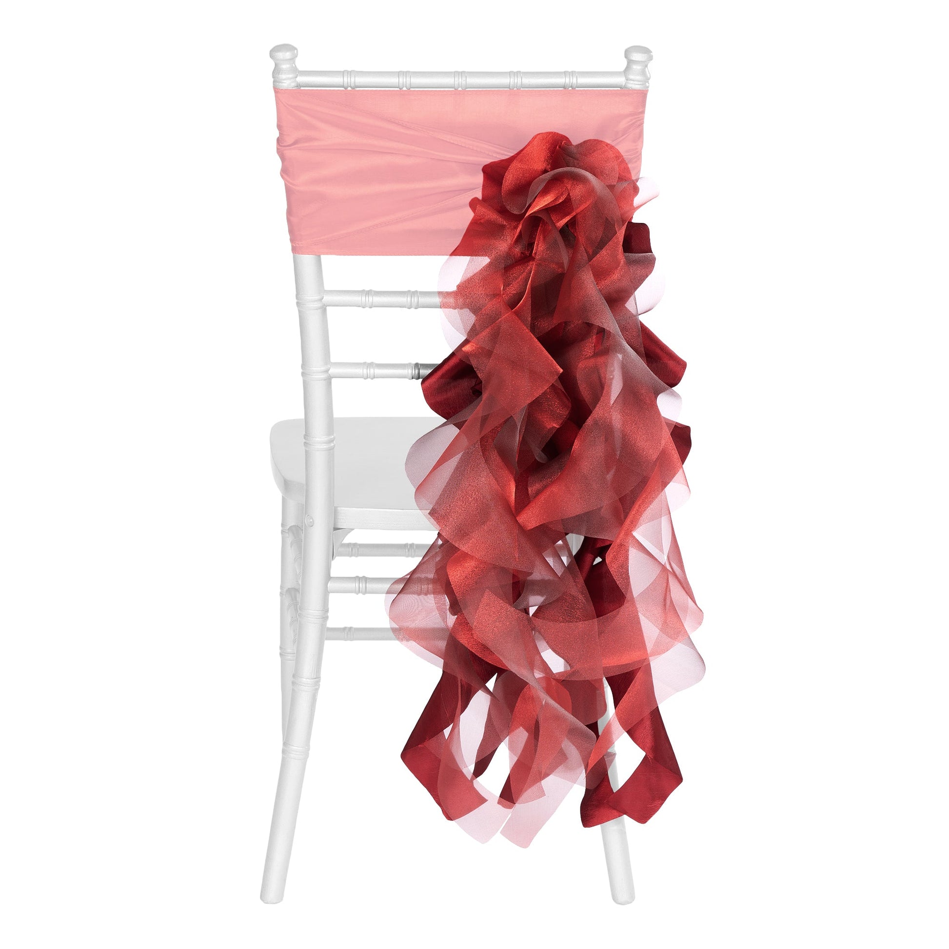 Curly Willow Chair Sash - Apple Red - CV Linens