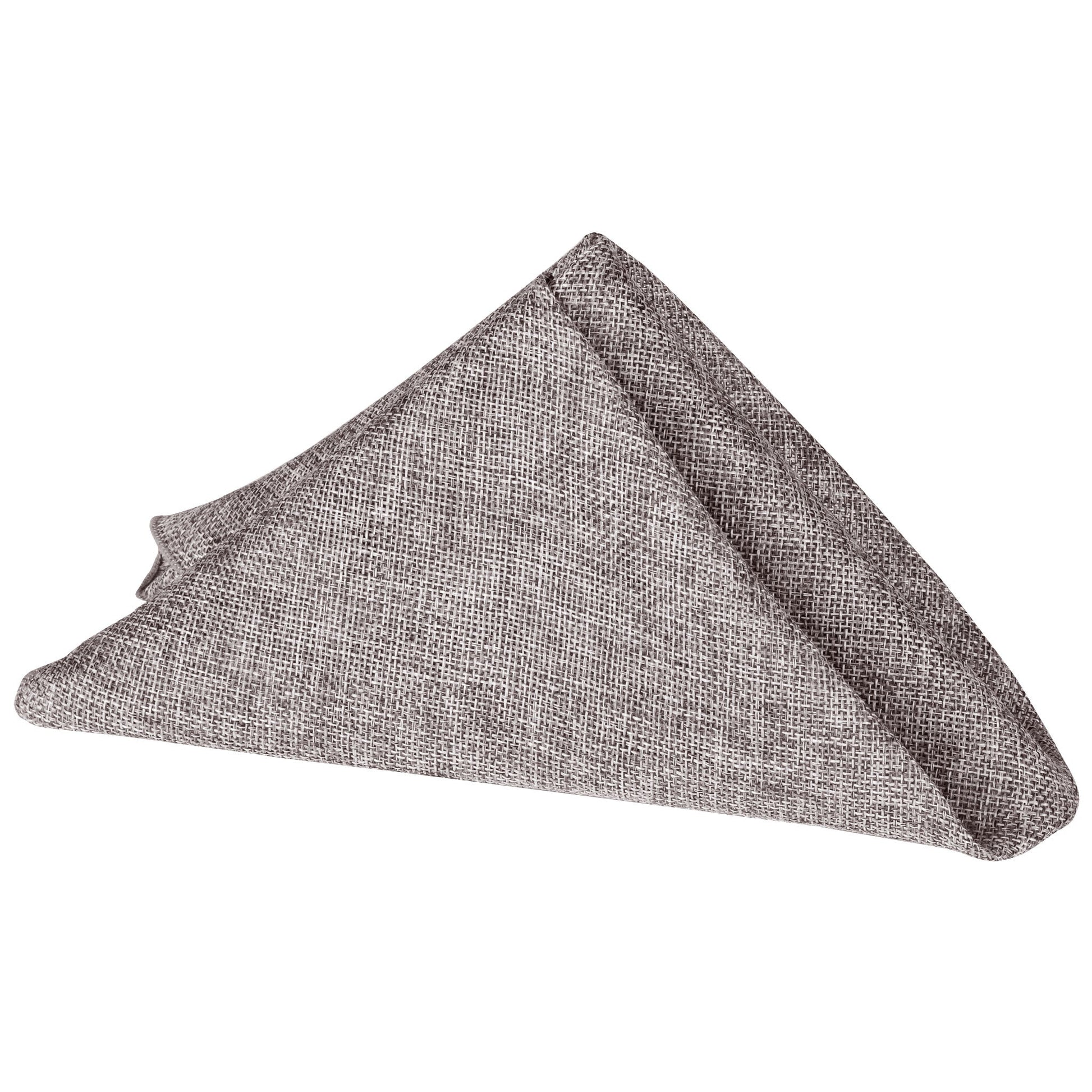 Faux Burlap Linen Napkin 20"x20" - Gray - CV Linens