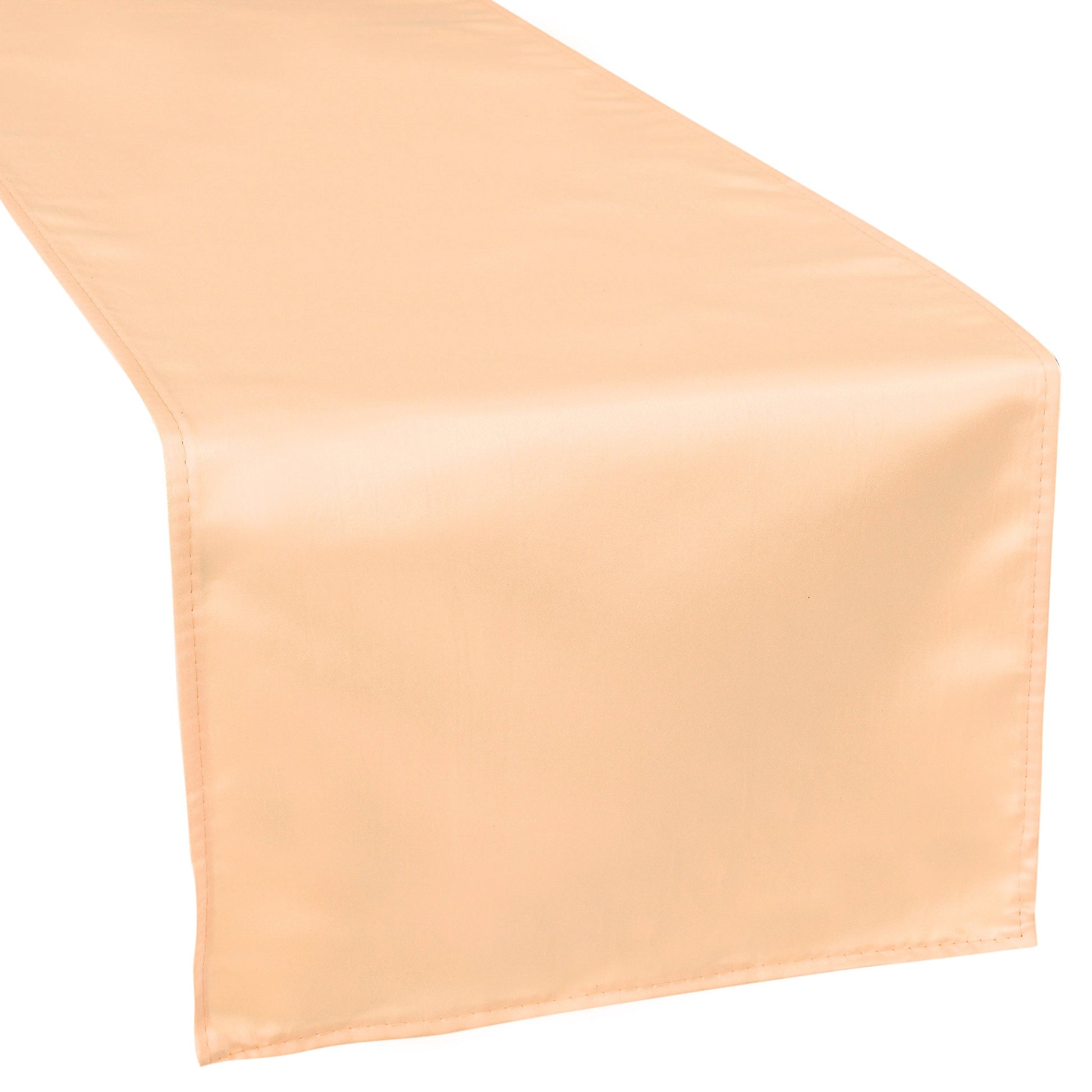 Lamour Satin Table Runner - Peach