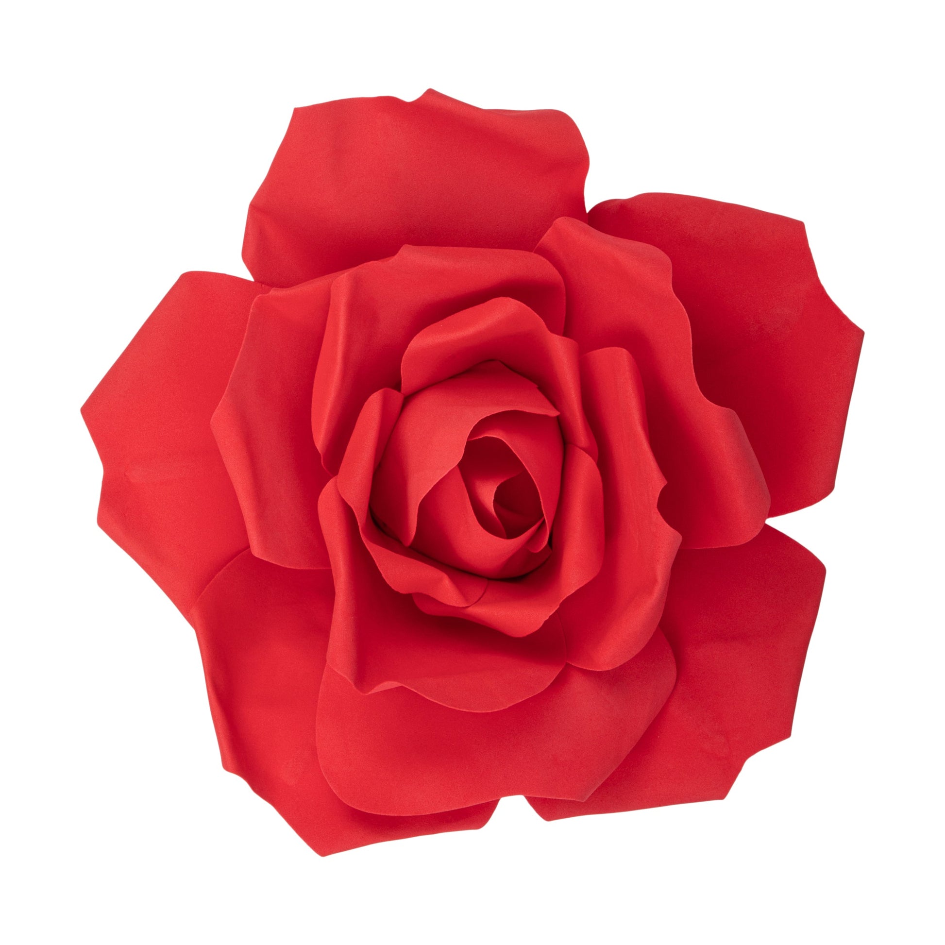 Large Foam Rose Wall Decor 30 cm - Red