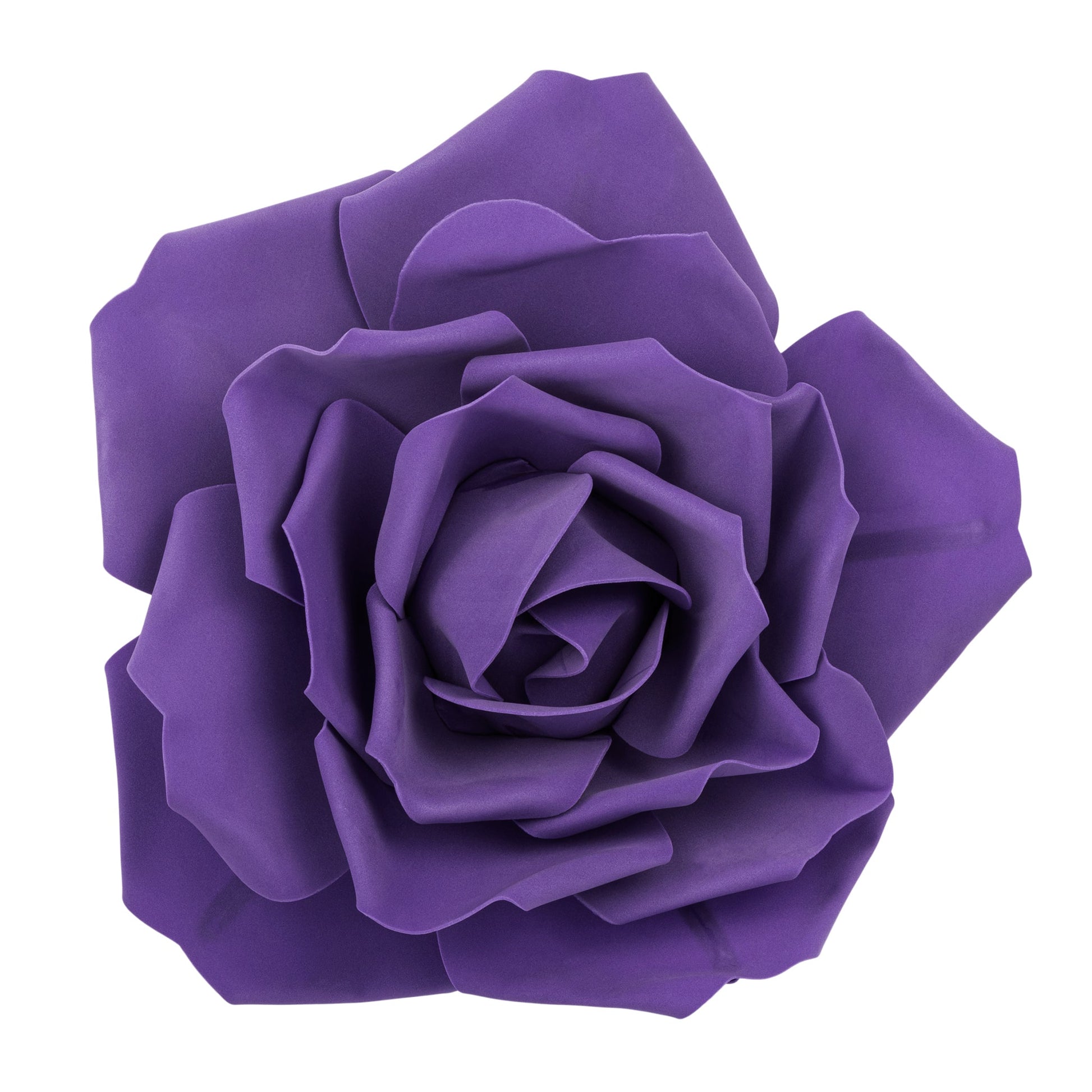 Large Foam Rose Wall Decor 40 cm - Purple