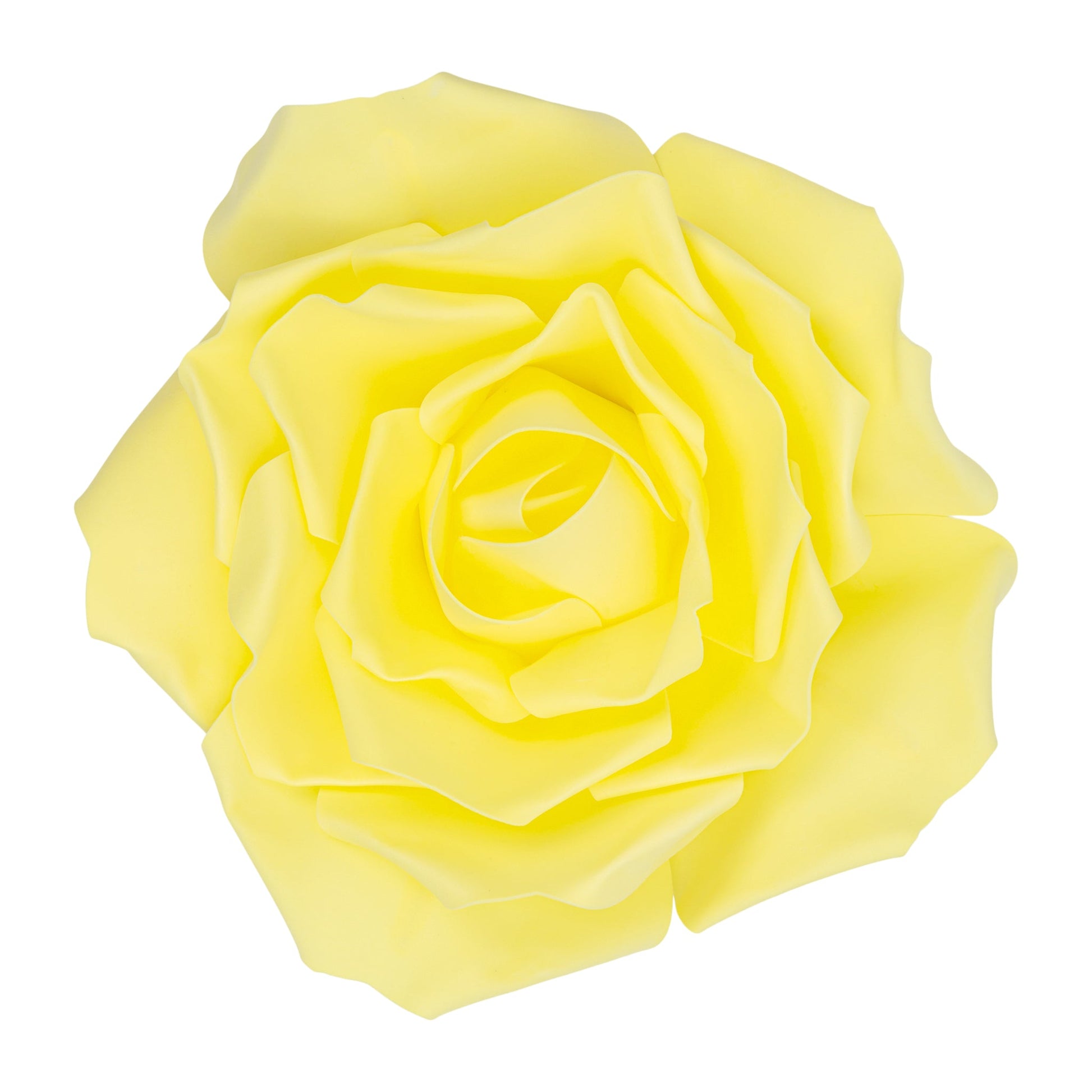 Large Foam Rose Wall Decor 40 cm - Yellow