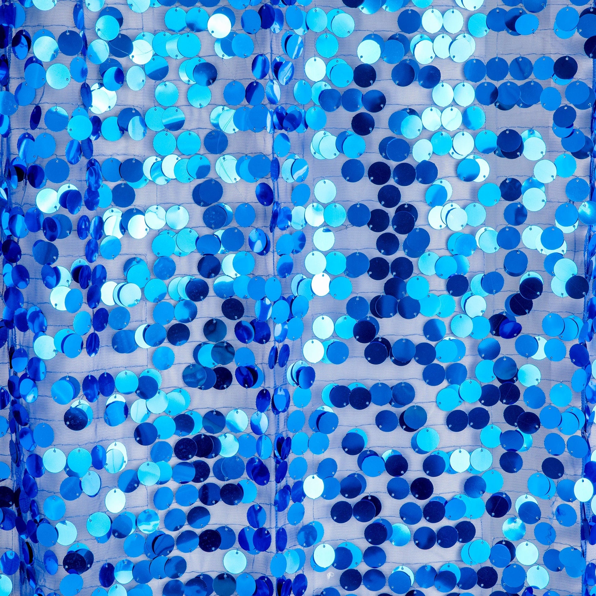 Large Payette Sequin Round 120" Tablecloth - Royal Blue - CV Linens