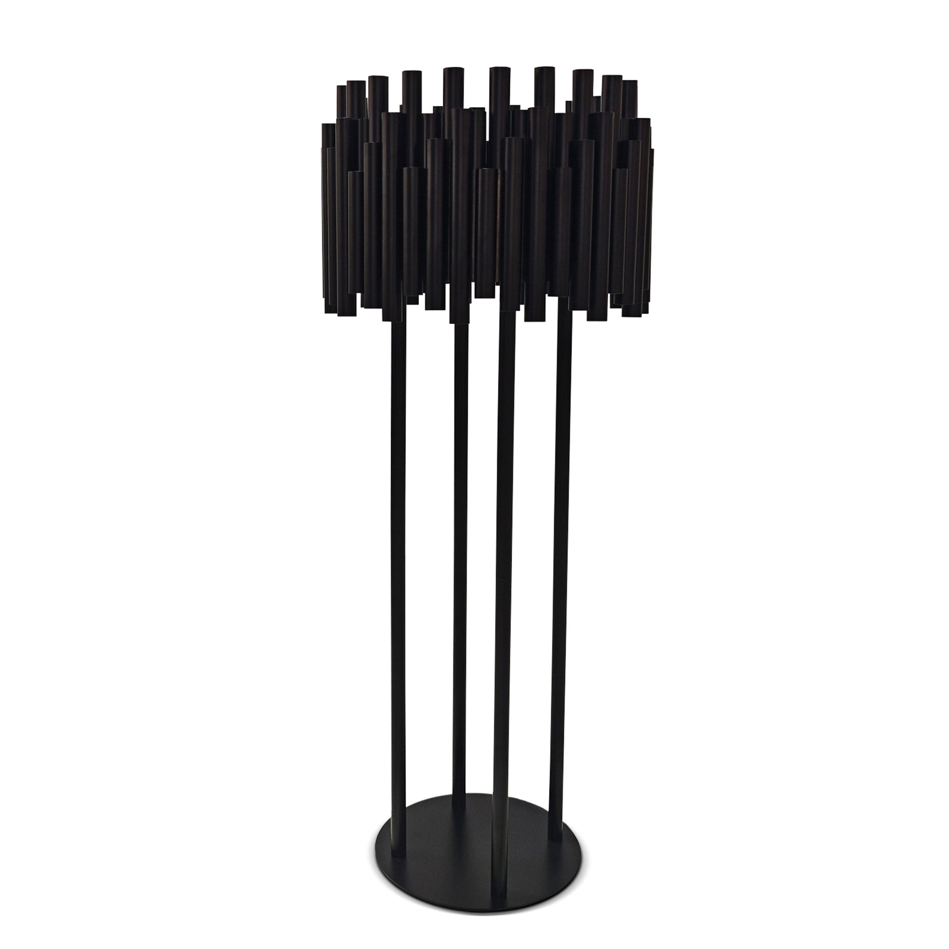 Luxe Drum Table Centerpiece Stand - Black