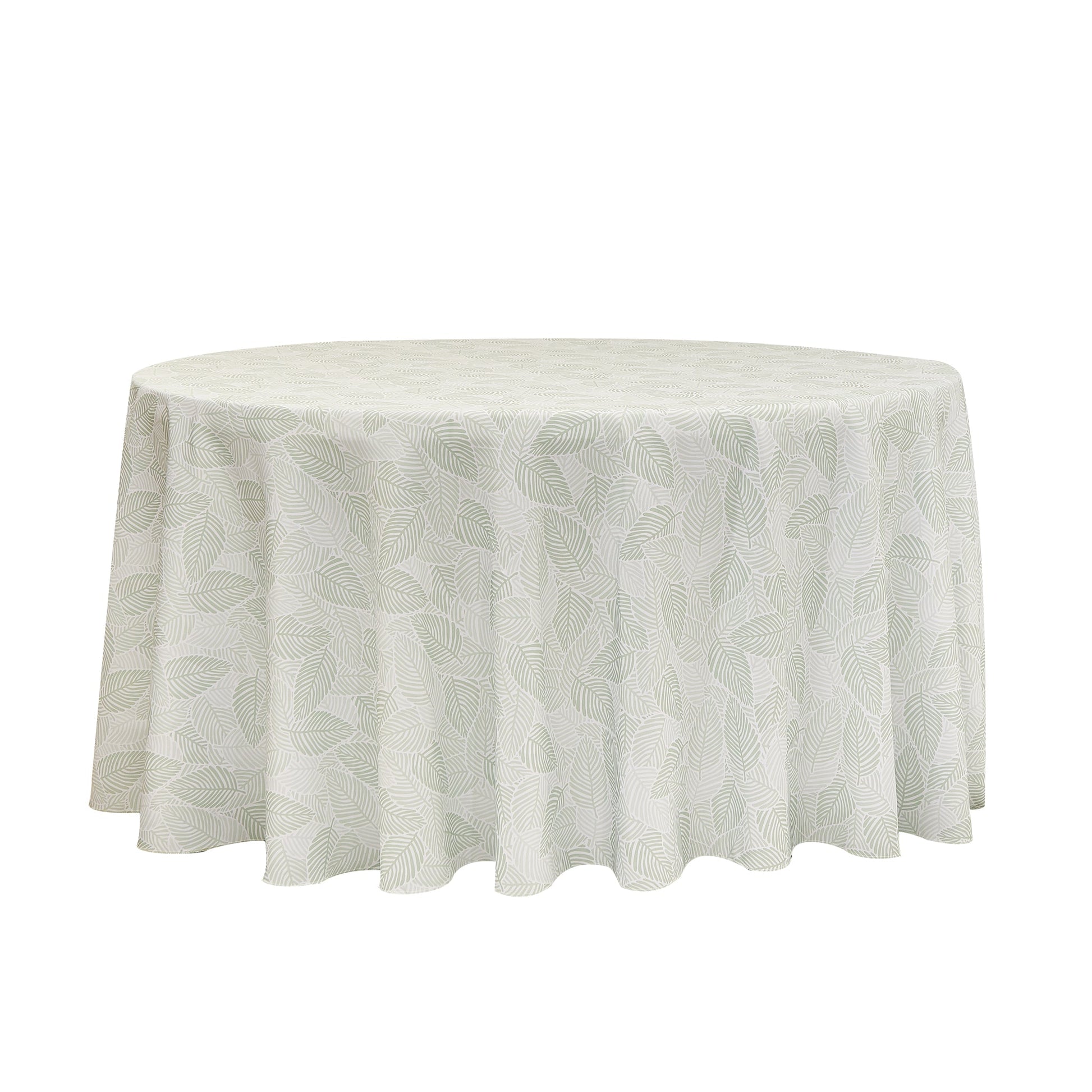 Modern Palm Leaves 120" Round Tablecloth