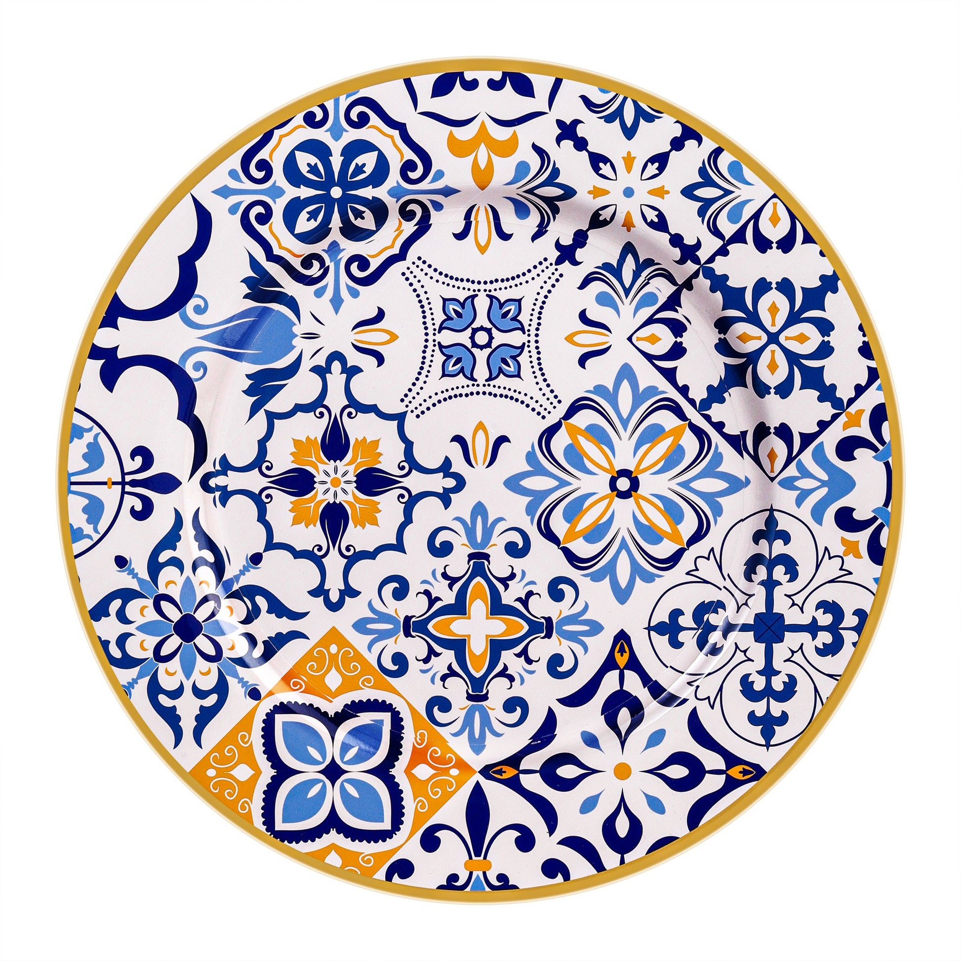 Morocco Mediterranean Acrylic Charger Plate - CV Linens