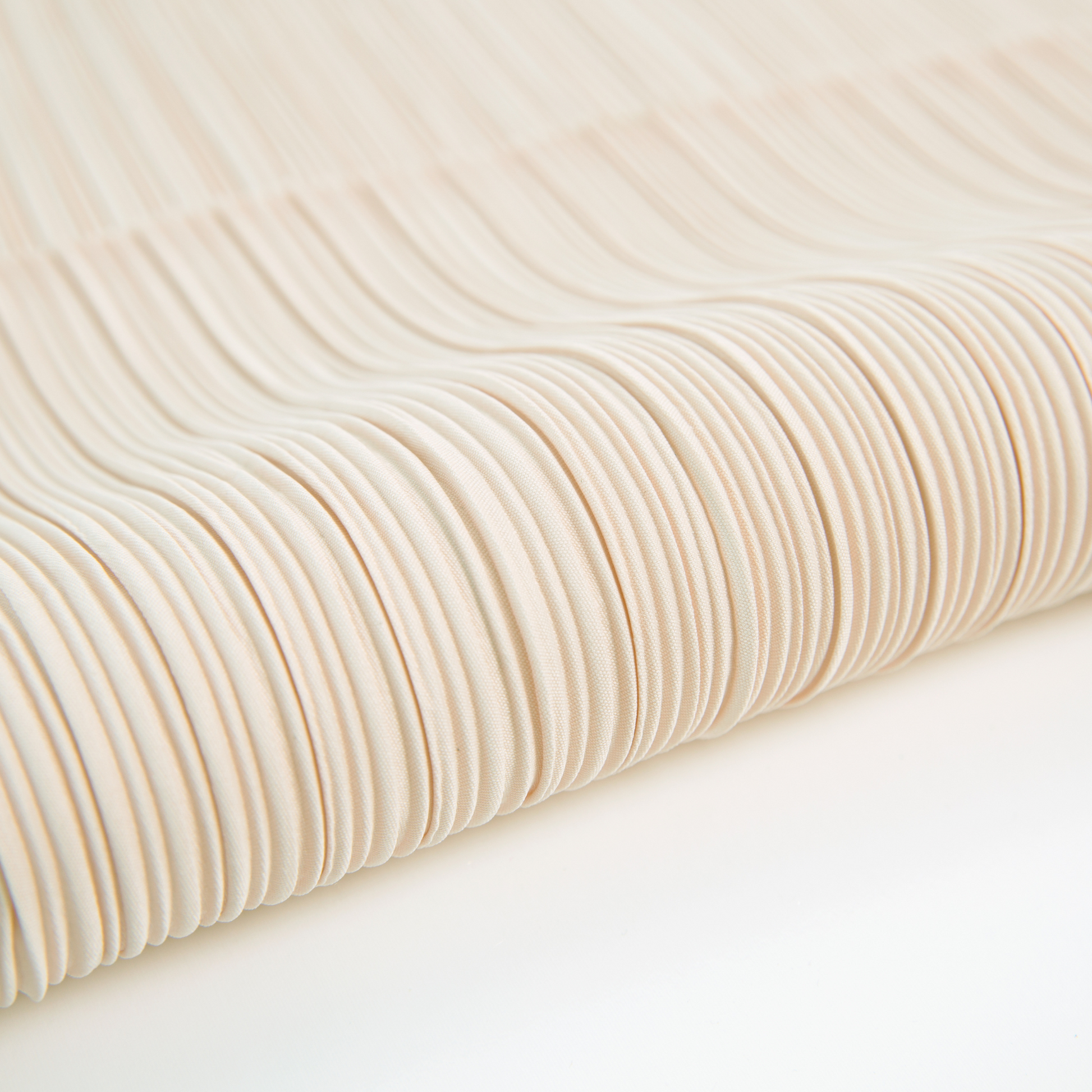 Pleated Crinkle DIY Textured Fabric 10 yards - Champagne