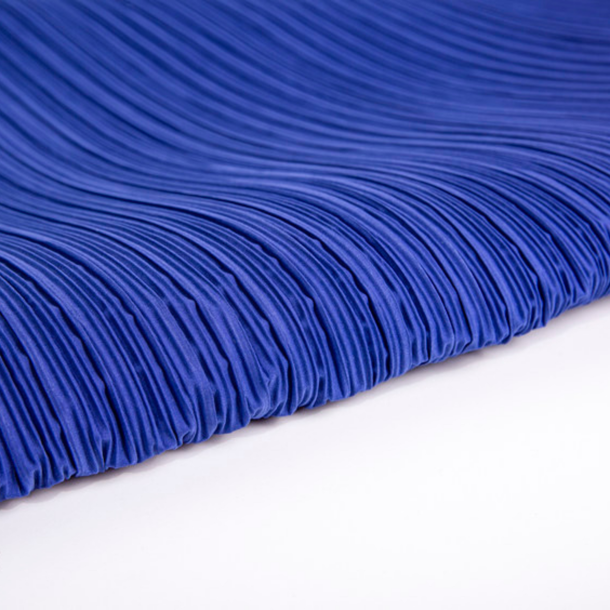 Pleated Crinkle DIY Textured Fabric 10 yards - Royal Blue
