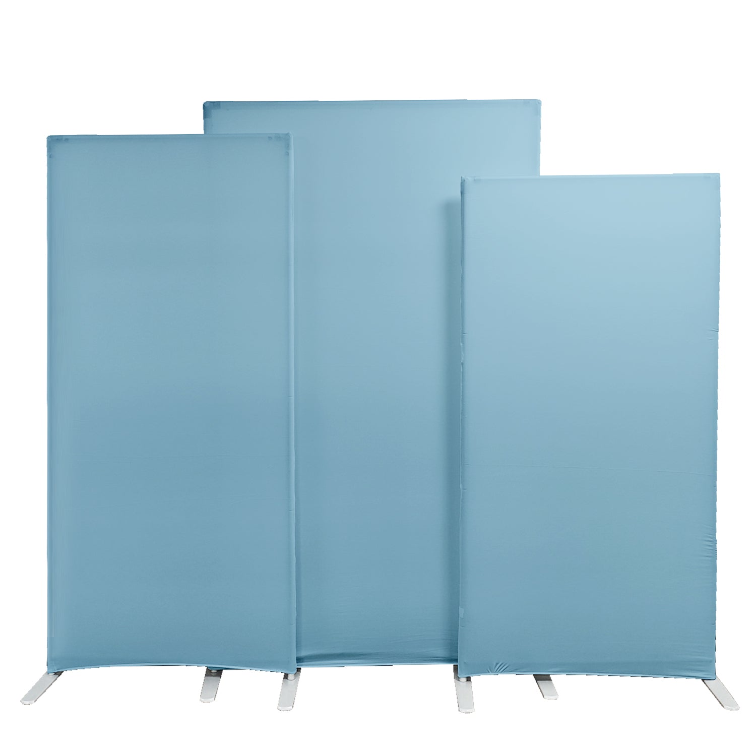 Spandex Arch Covers for Heavy Duty Rectangular Backdrop Frame 3pc/set - Baby Blue