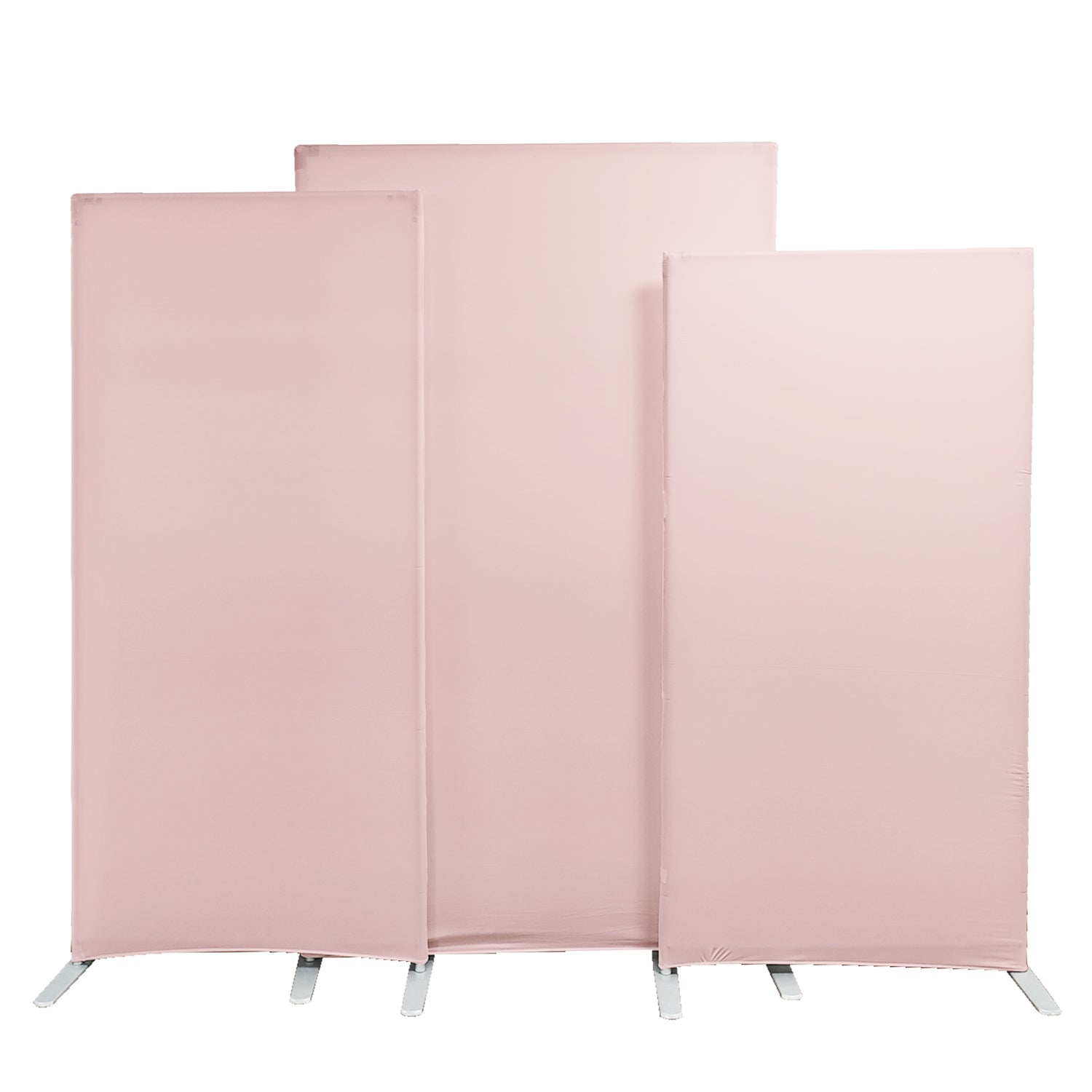 Spandex Arch Covers for Heavy Duty Rectangular Backdrop Frame 3pc/set - Pink