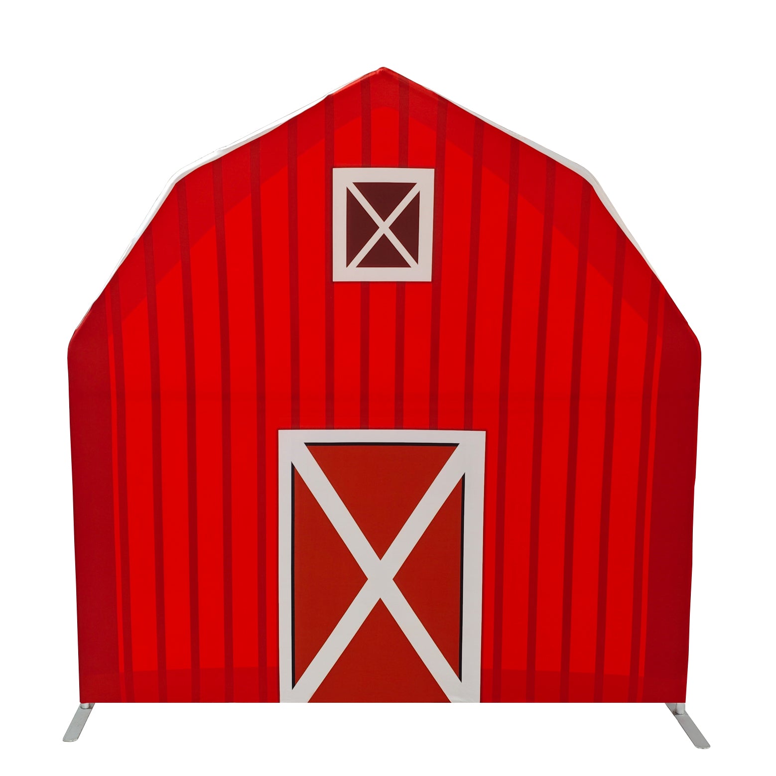Red Barn Printed Backdrop Spandex Cover
