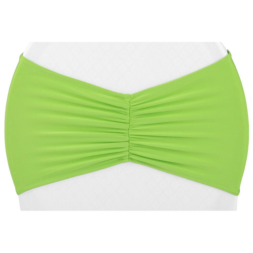 Ruffled Spandex Chair Band - Apple Green - CV Linens