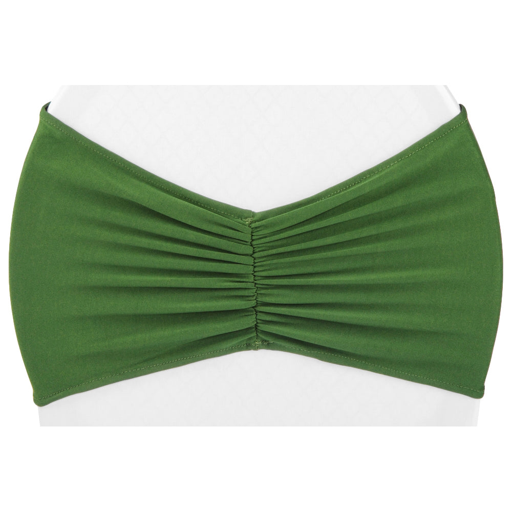 Ruffled Spandex Chair Band - Willow Green - CV Linens