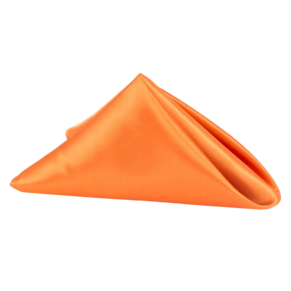 Satin Napkin 20"x20" - Burnt Orange - CV Linens
