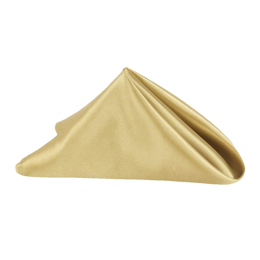 Satin Napkin 20"x20" - Gold Antique - CV Linens