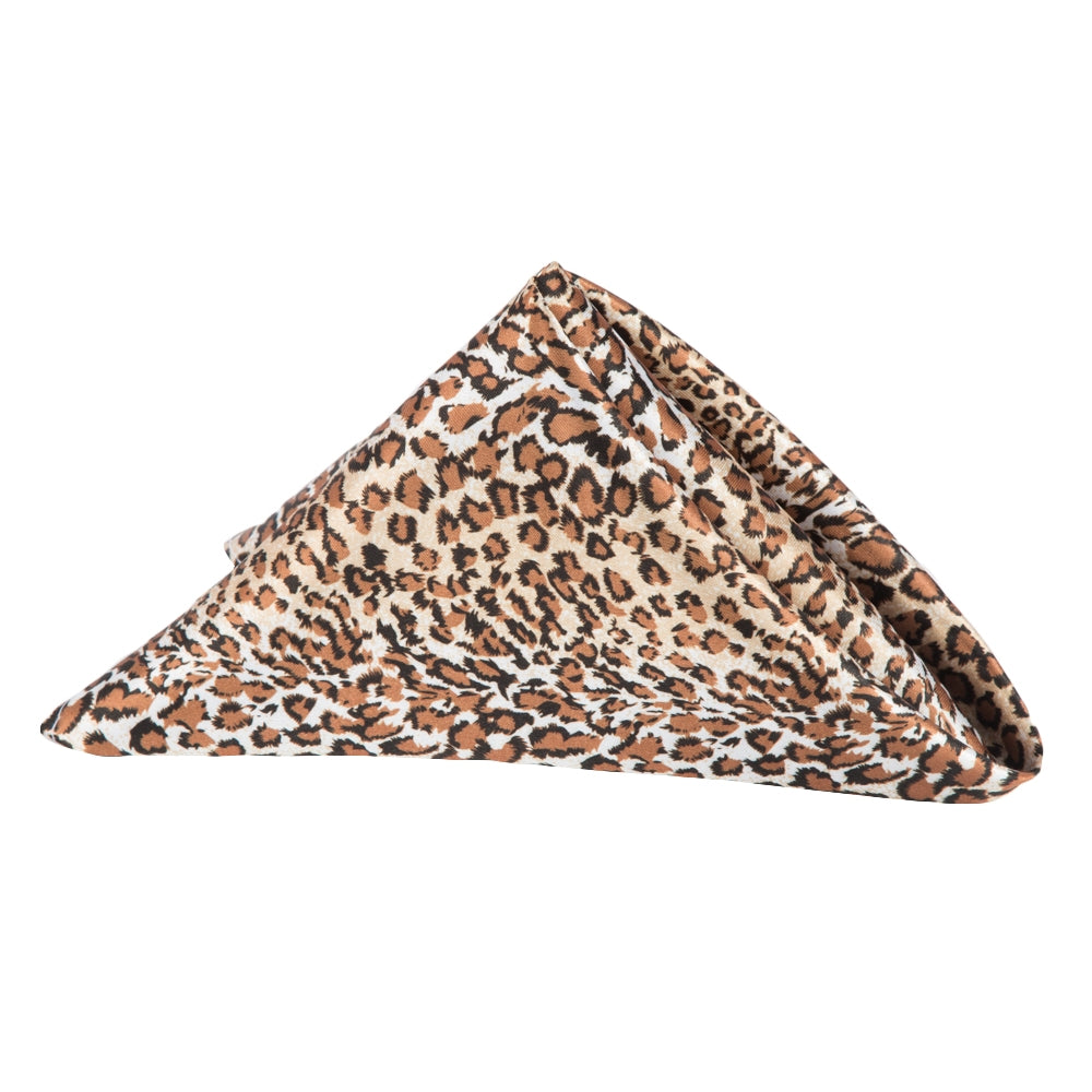 Satin Napkin 20"x20" - Leopard - CV Linens
