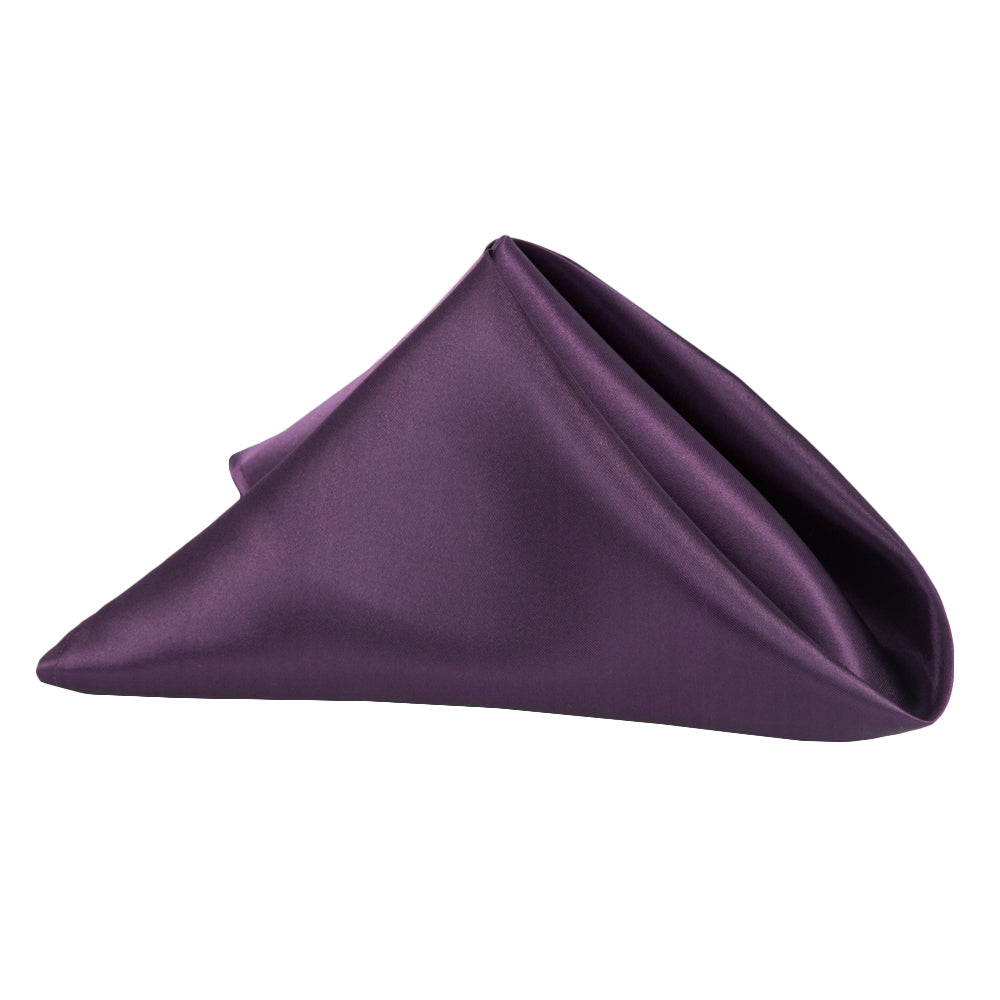 Satin Napkin 20"x20" - Eggplant/Plum - CV Linens
