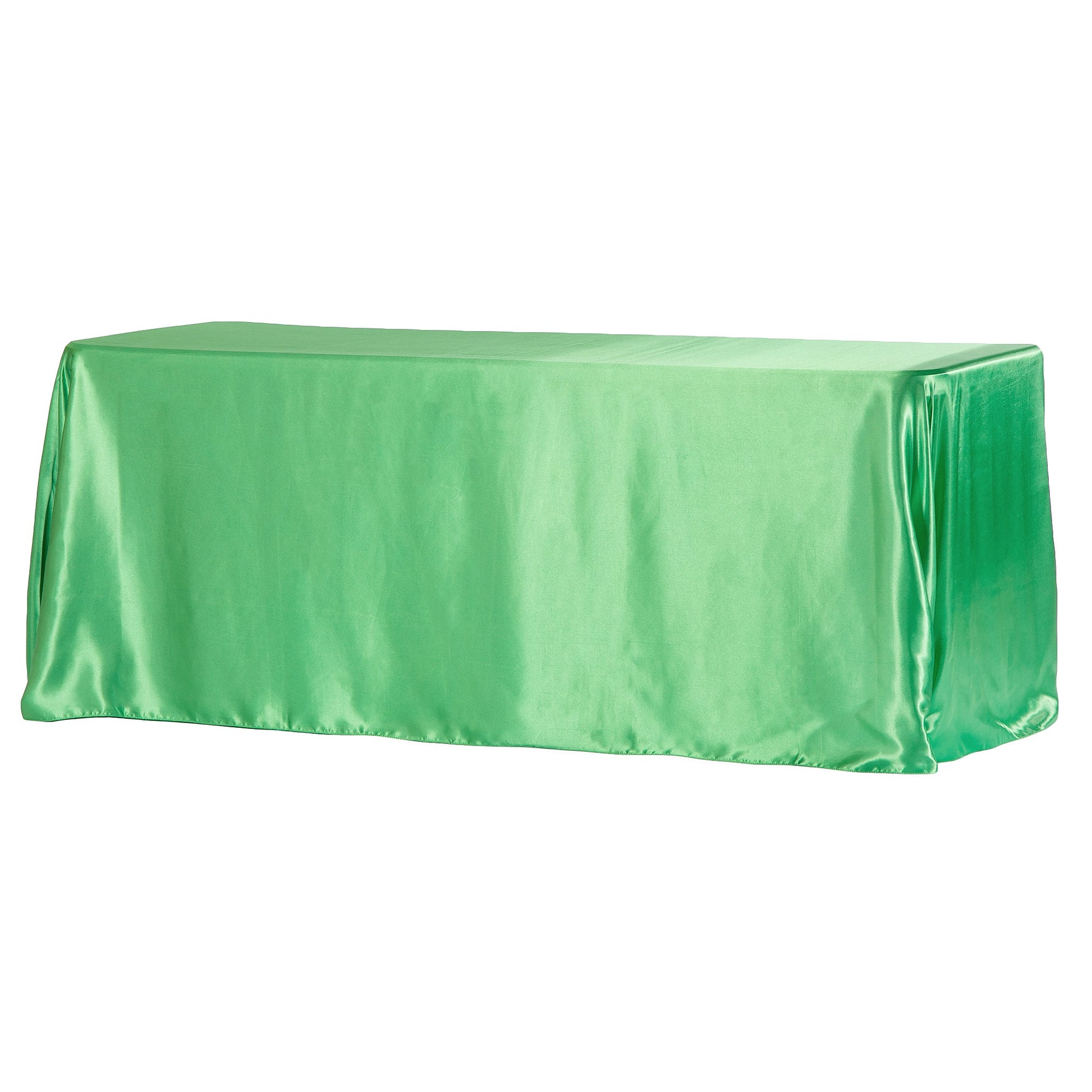 90"x156" Rectangular Satin Tablecloth - Kelly Green
