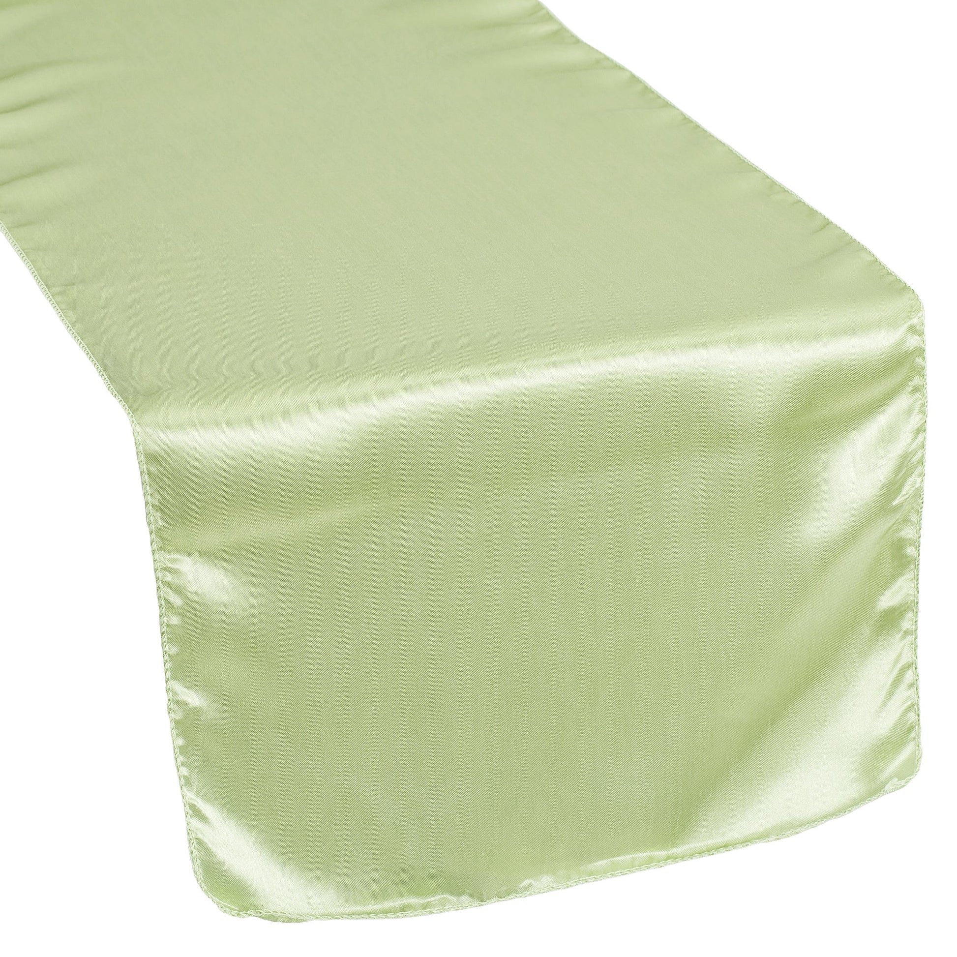 Satin Table Runner - Sage Green - CV Linens
