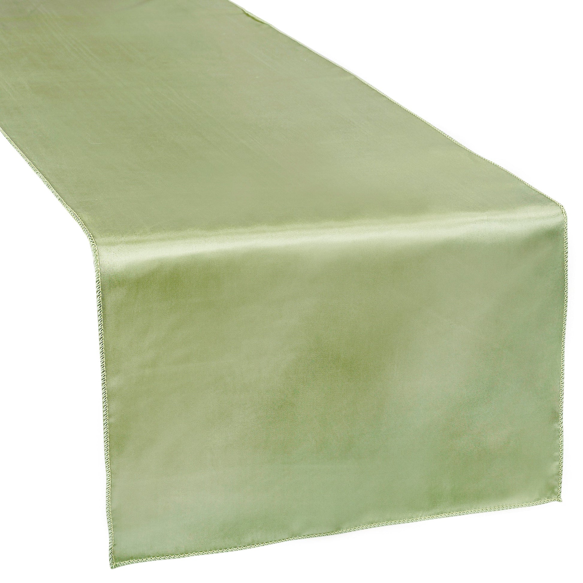 Satin Table Runner - Willow Green