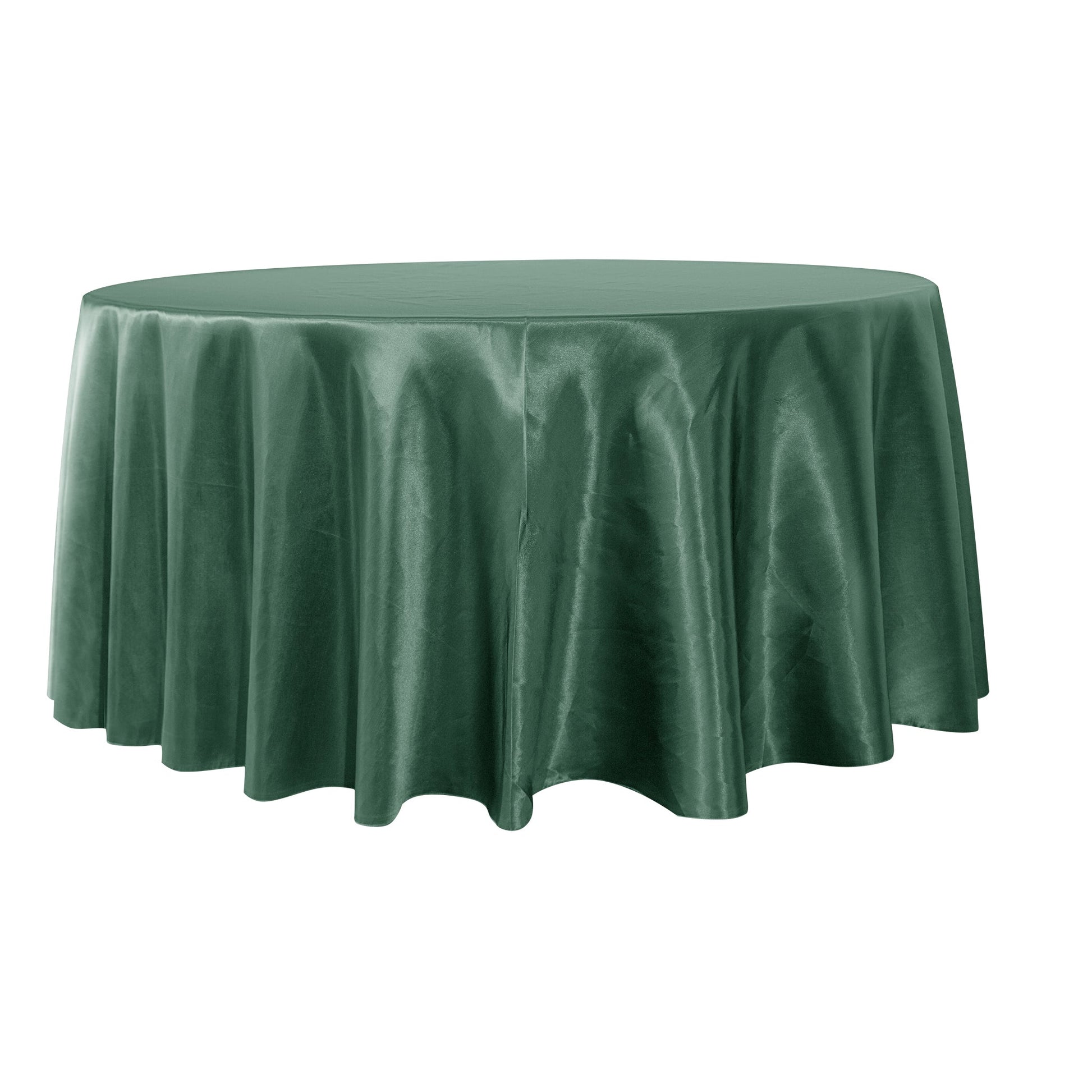 Satin 120" Round Tablecloth - Eucalyptus