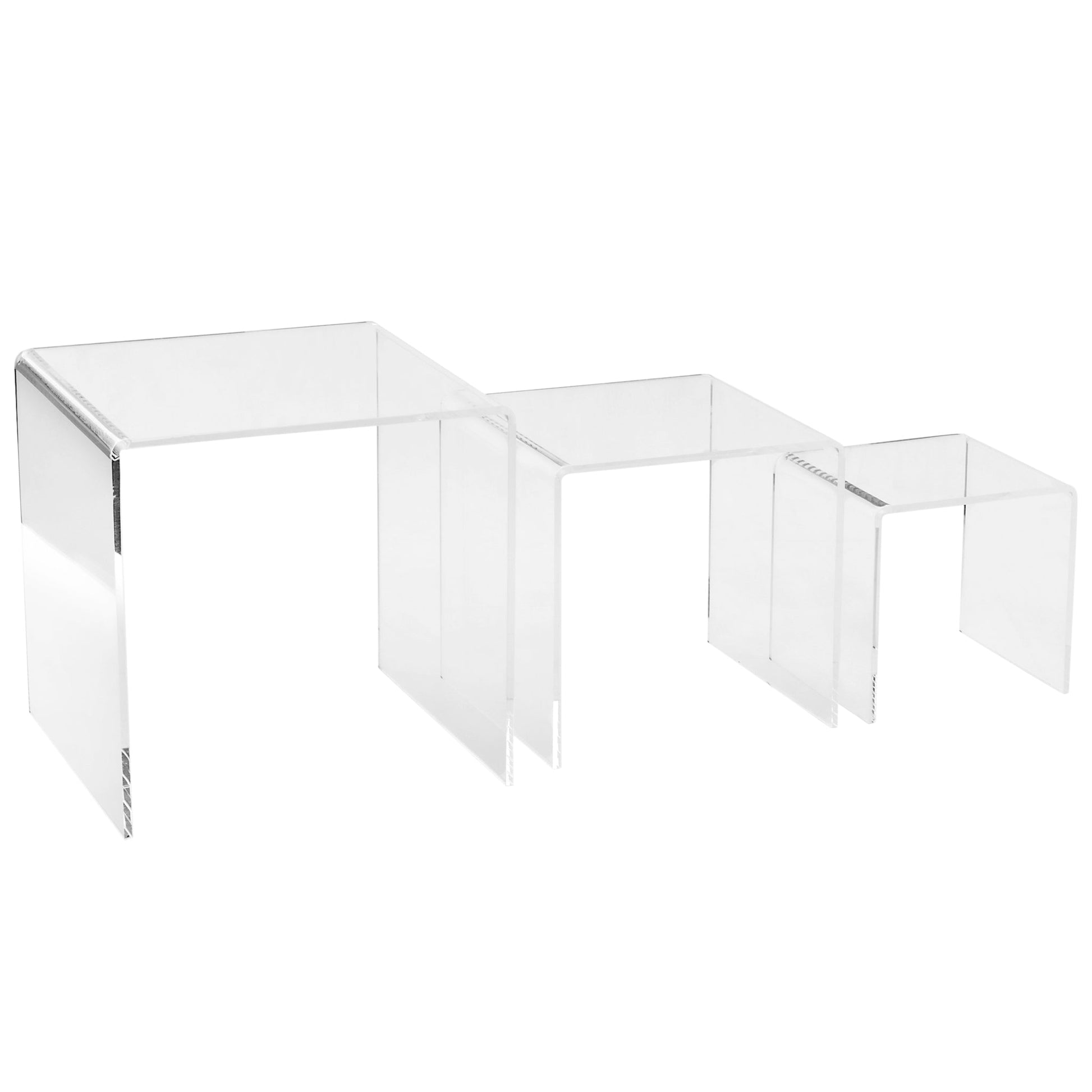 Acrylic Riser Display Stands - Clear