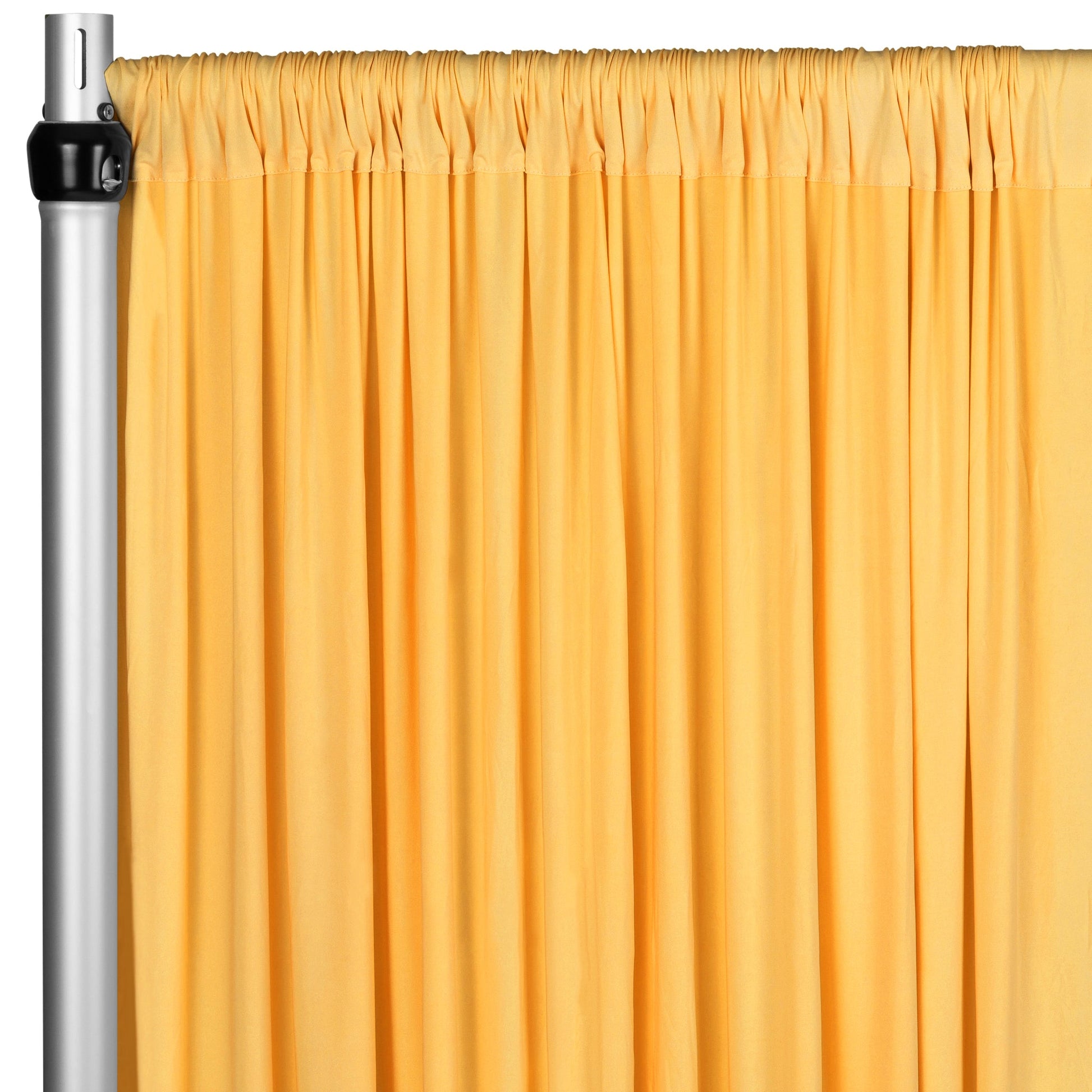 Spandex 4-way Stretch Backdrop Drape Curtain 16ft H x 60" W - Canary Yellow - CV Linens