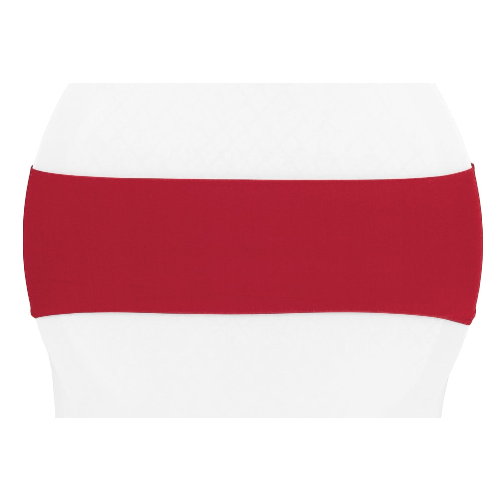 Spandex Chair Band - Apple Red - CV Linens