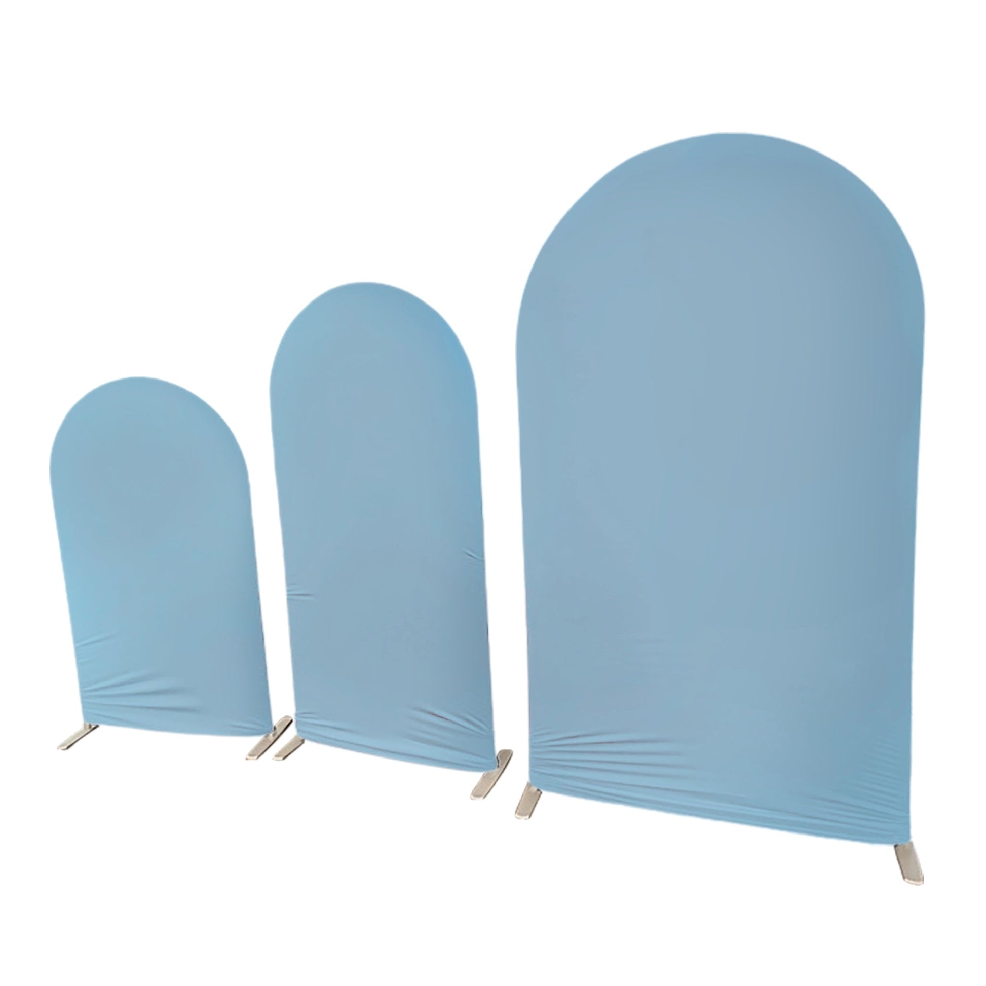 Spandex Covers for Heavy Duty Trio Arch Frame Backdrop 3pc/set - Baby Blue
