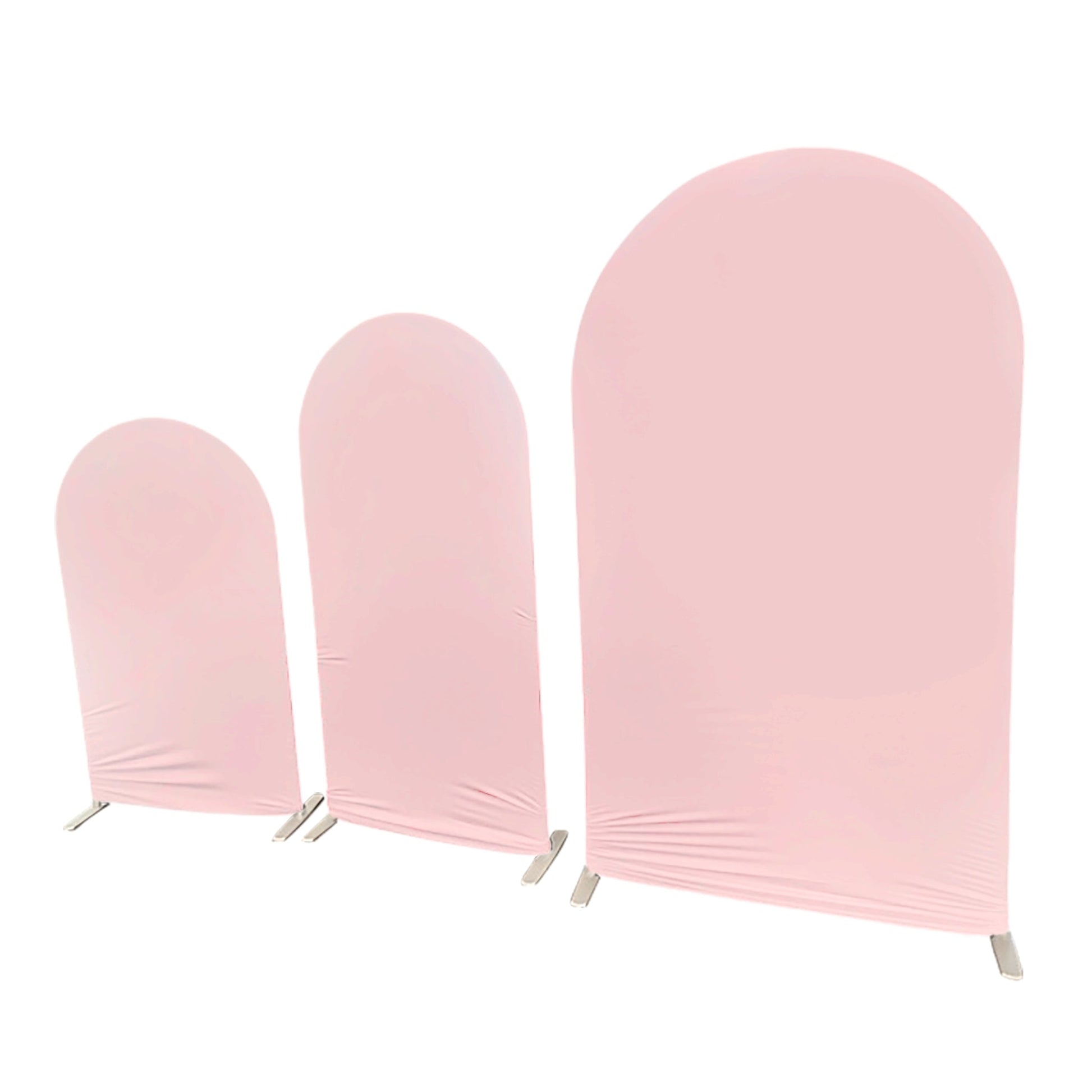 Spandex Covers for Heavy Duty Trio Arch Frame Backdrop 3pc/set - Pink