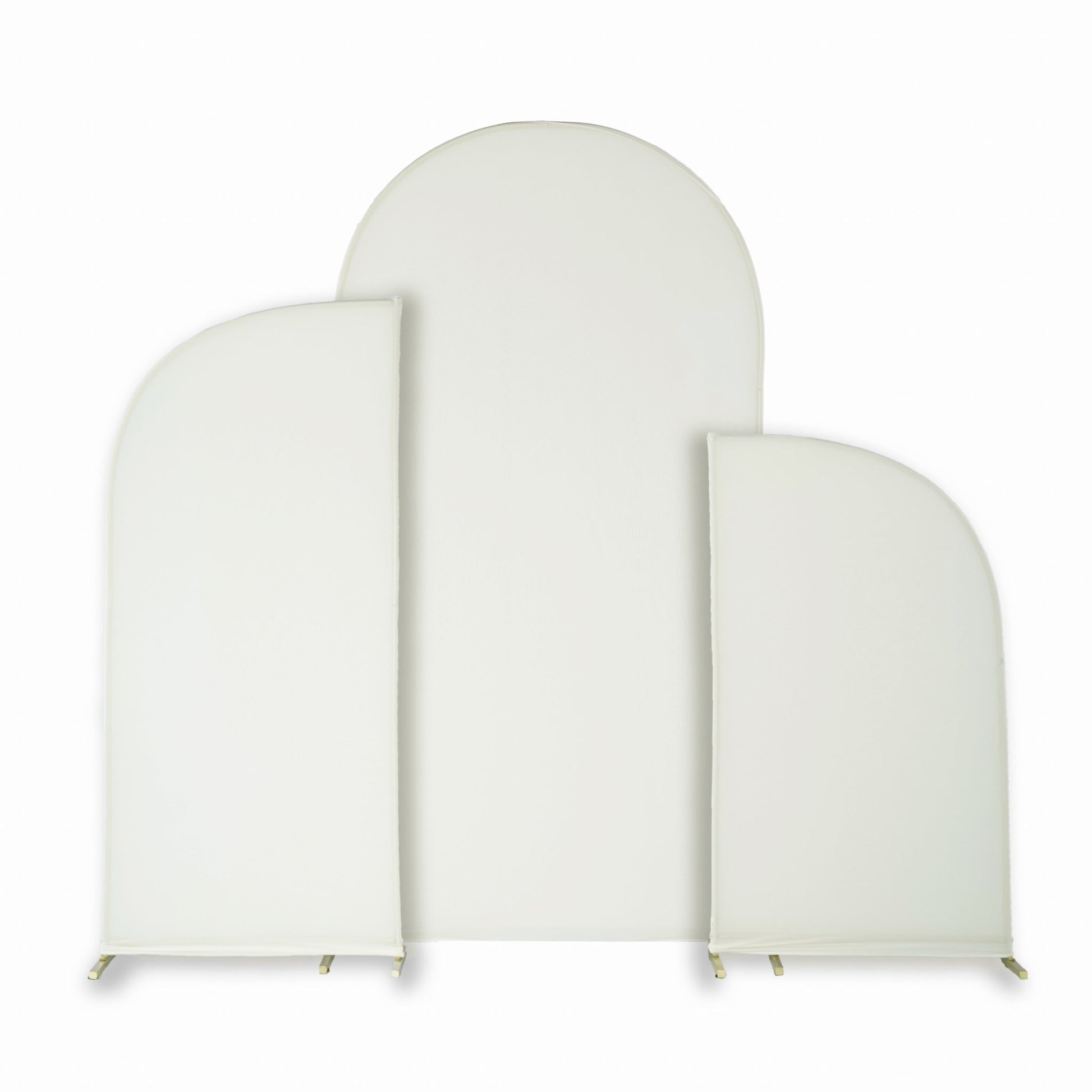 Spandex Arch Covers for Chiara Frame Backdrop 3pc/set - Ivory