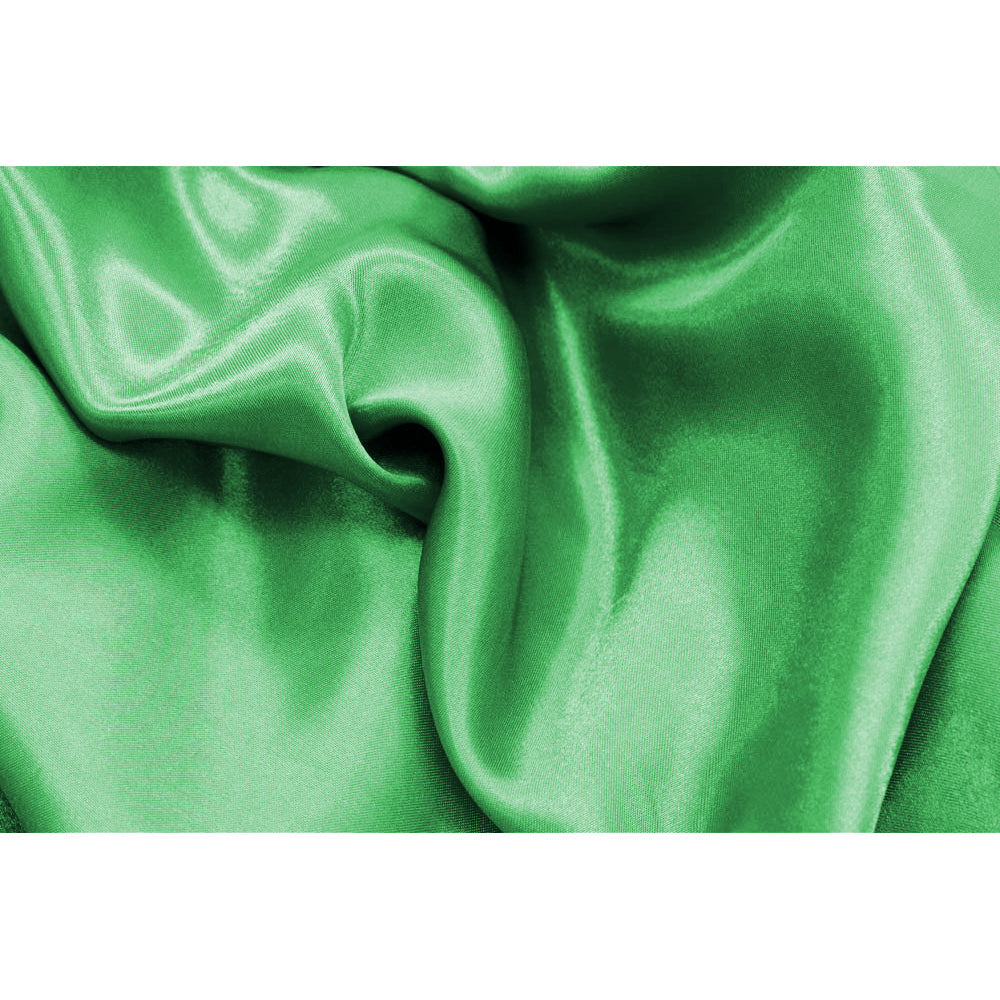 Square 54" SATIN Table Overlay - Kelly Green - CV Linens