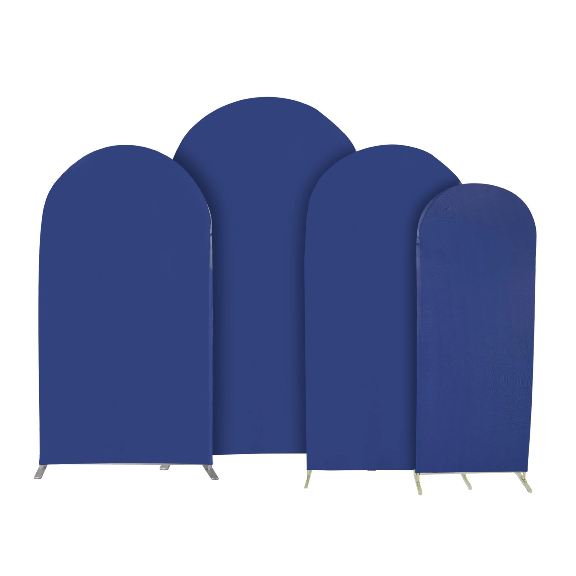 Universal Fit Spandex Covers for All Trio Arch Backdrop Stand (4 pcs) - Navy Blue