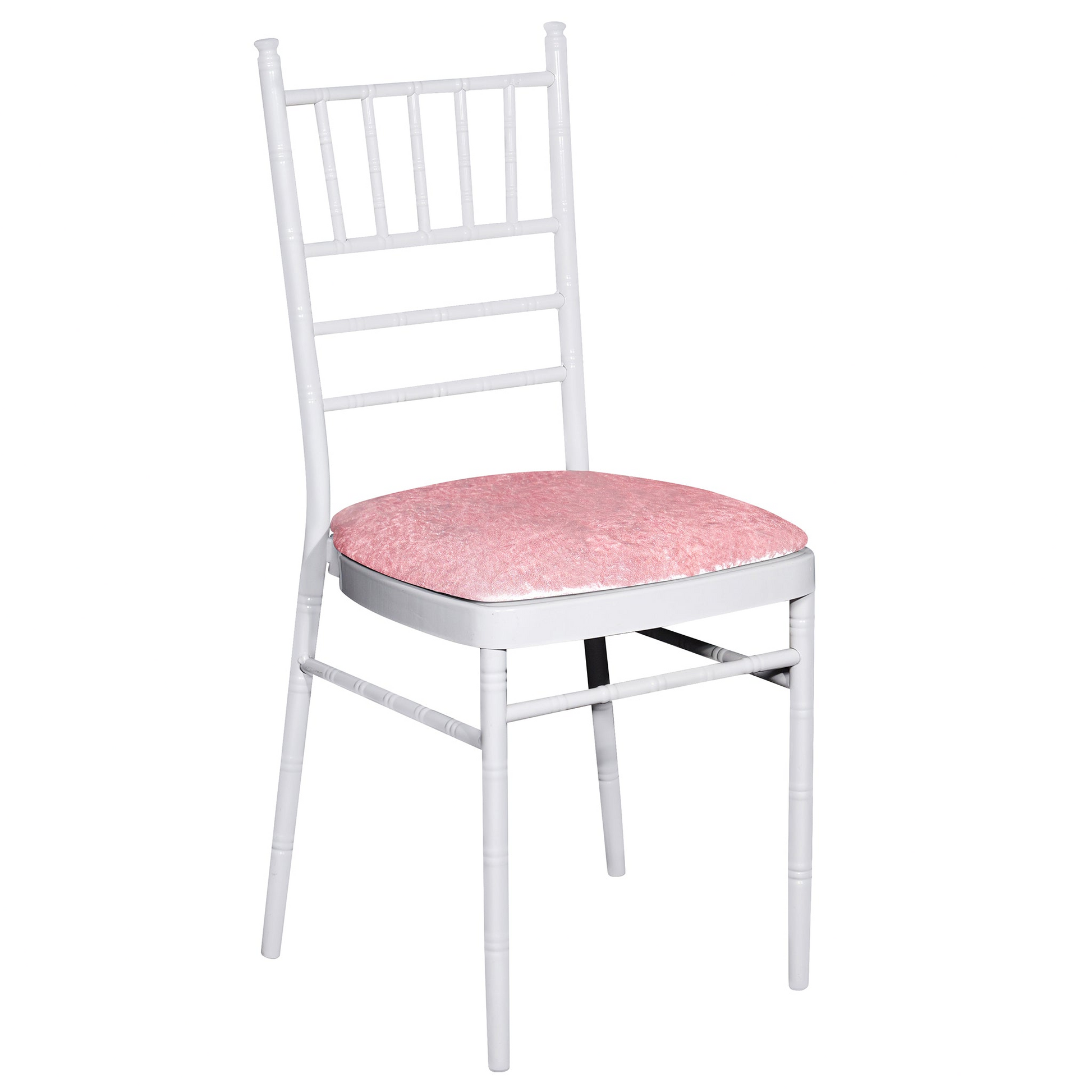 5 pcs/pk Velvet Spandex Chiavari Seat Pad Cover - Dusty Rose/Mauve - CV Linens