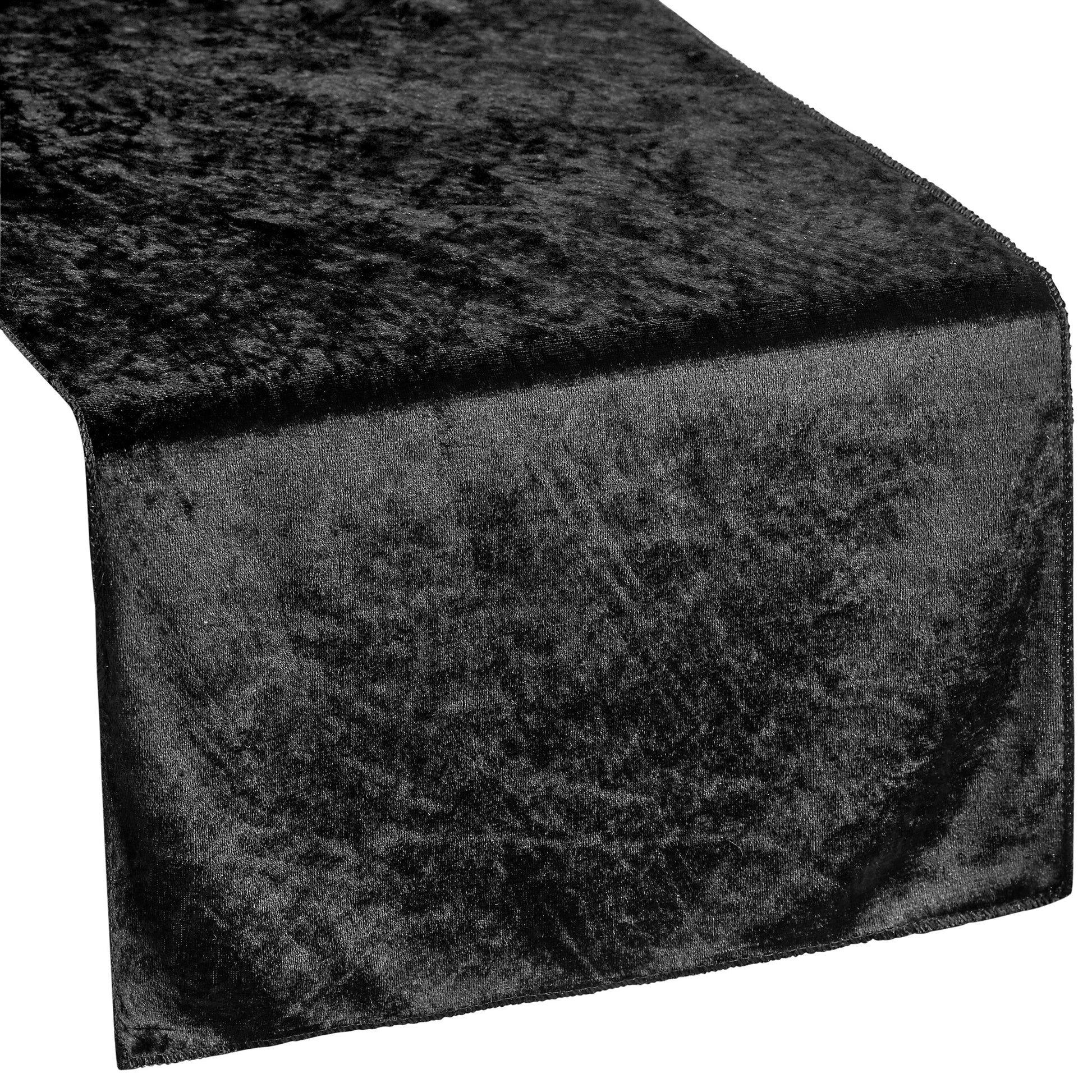 Velvet Table Runner - Black - CV Linens