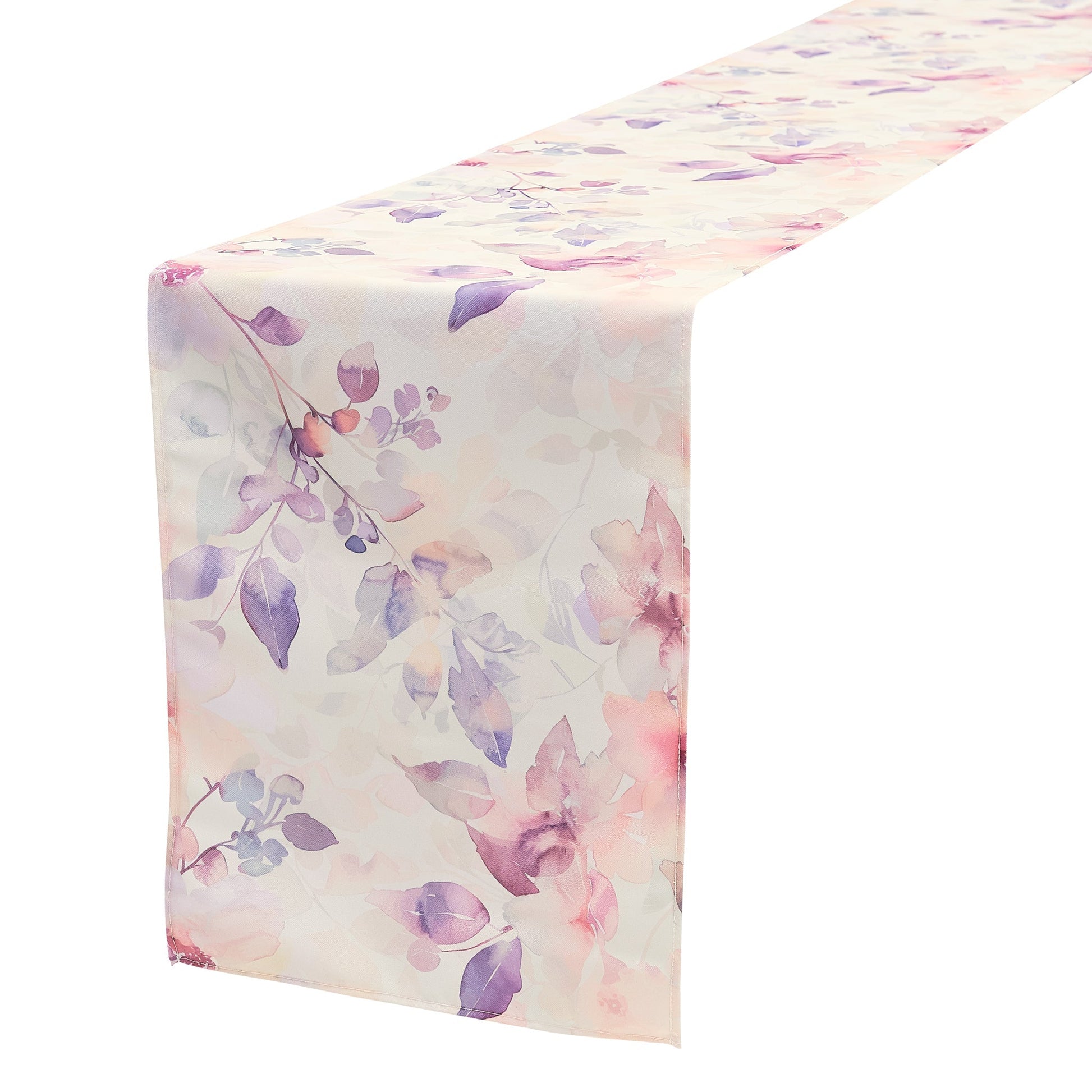Watercolor Floral Table Runner