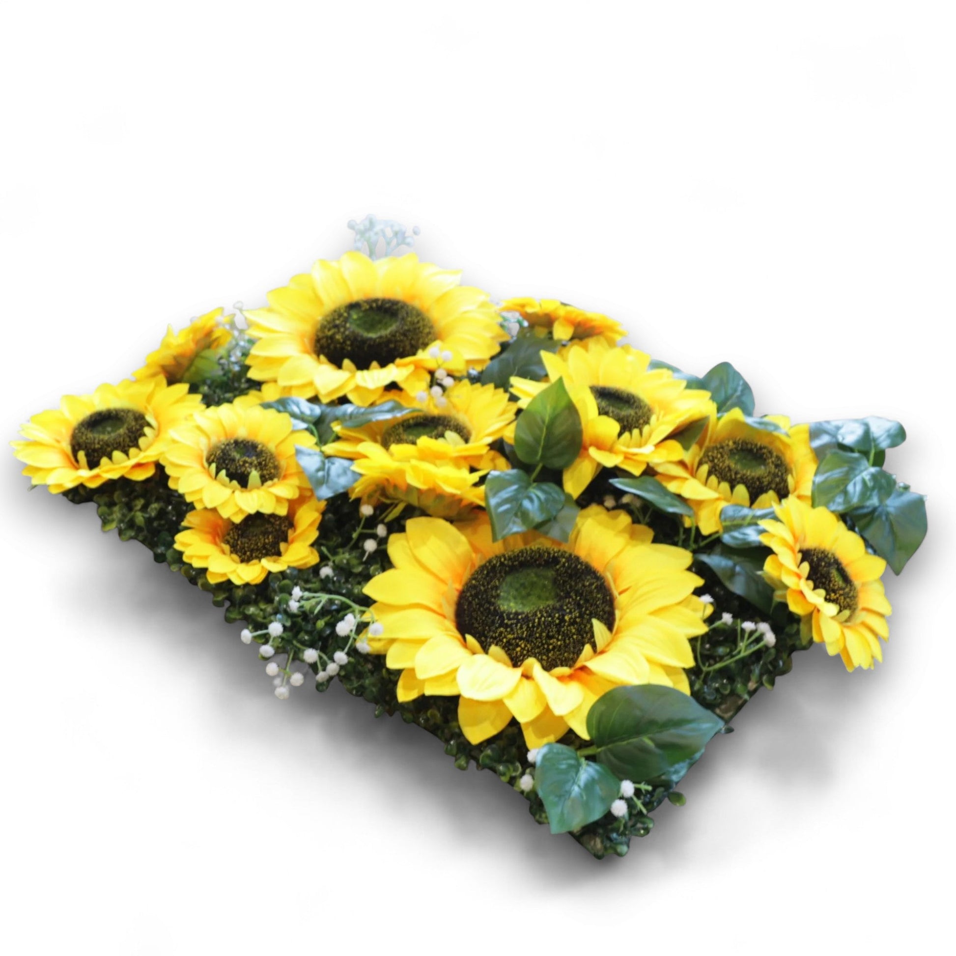 6 pcs/pk Premium Artificial Sunflower Wall Backdrop Panel 60cm x 40cm