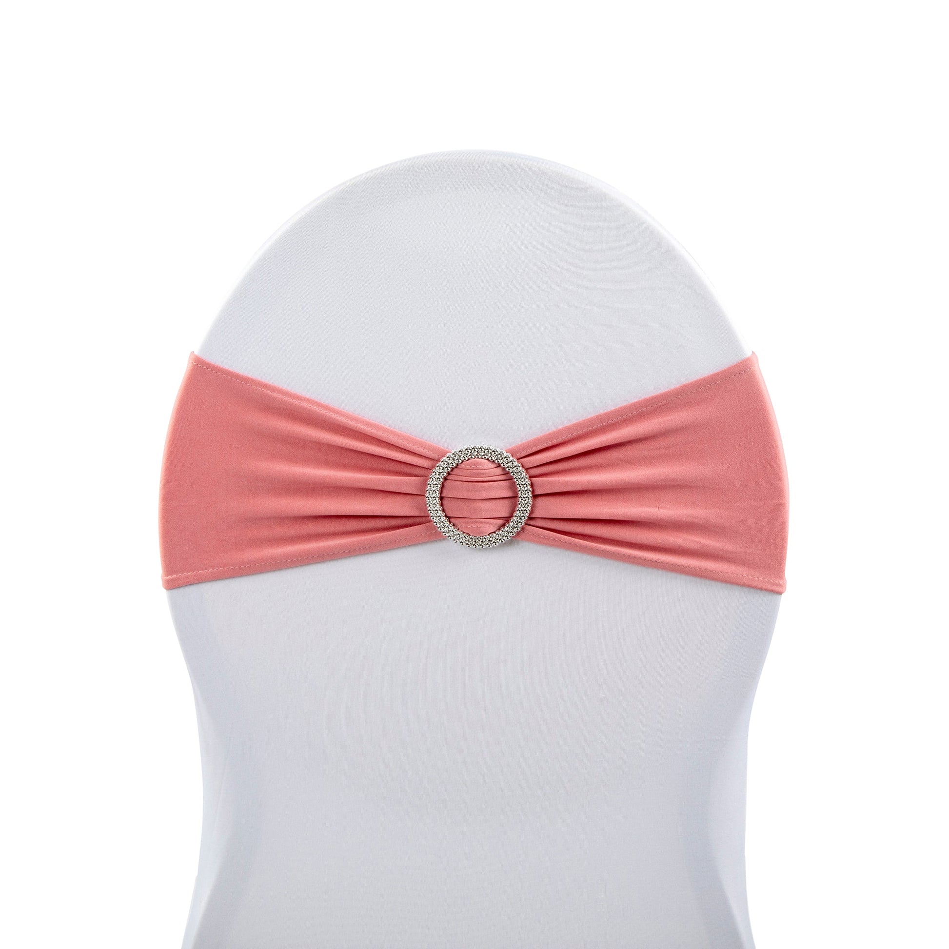 Buckle Spandex Stretch Chair Band - Dusty Rose/Mauve