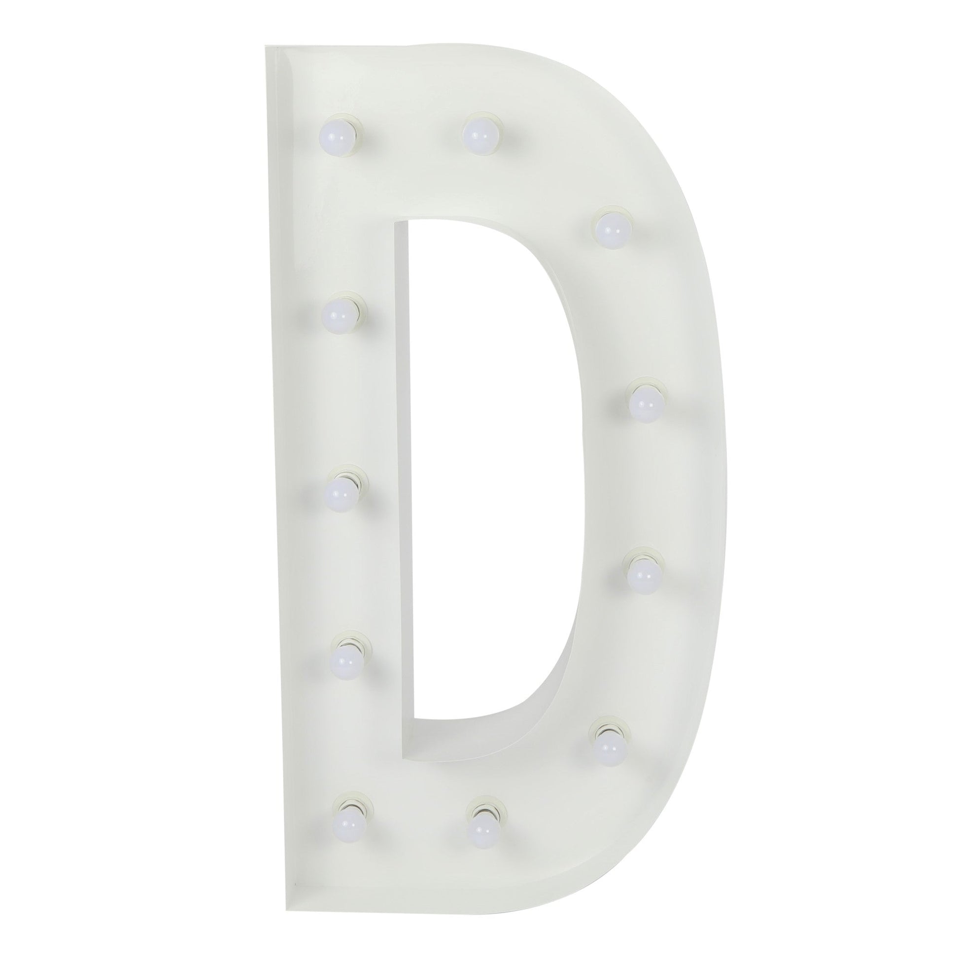 Large 4ft Tall LED Marquee Letter - D