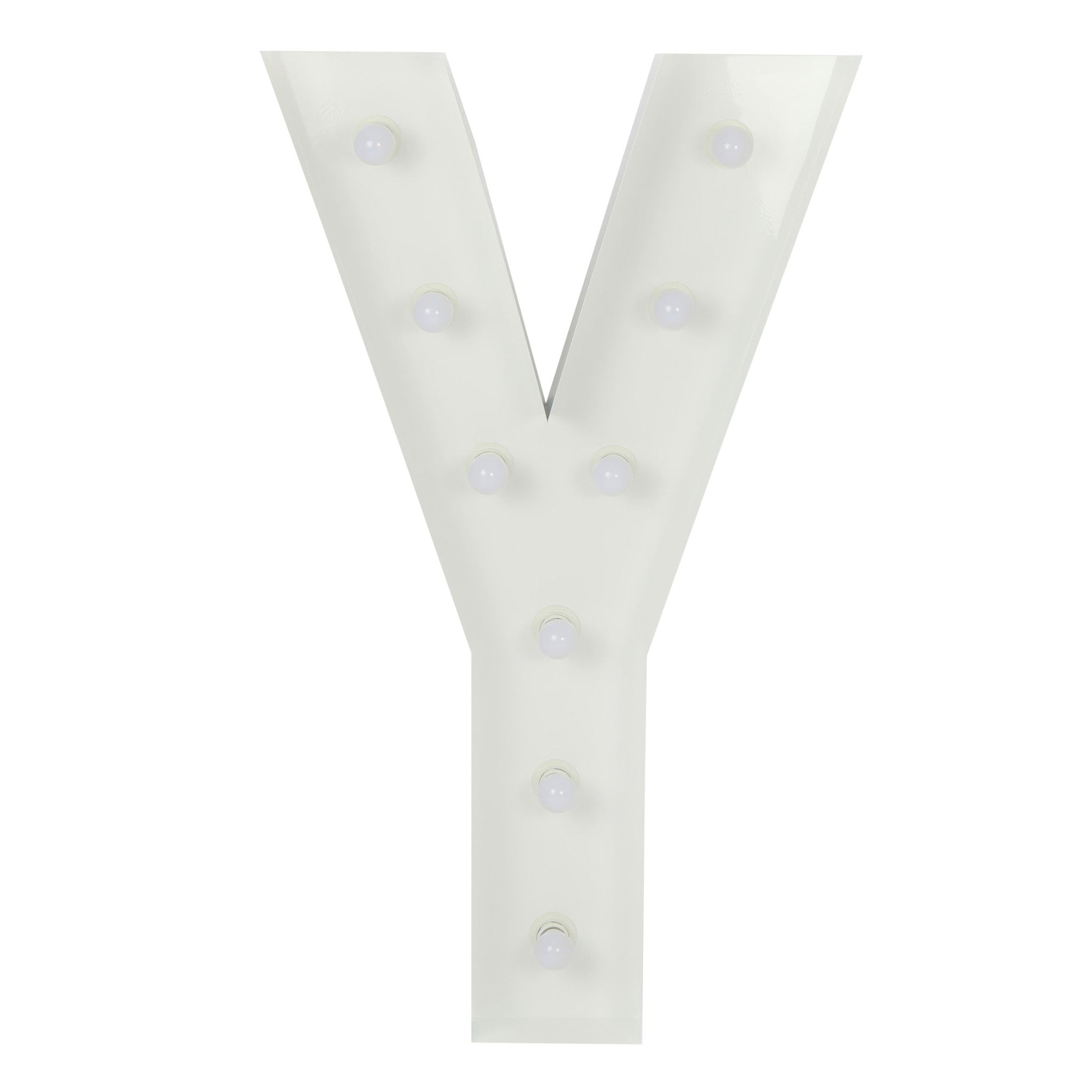 Large 4ft Tall LED Marquee Letter - Y