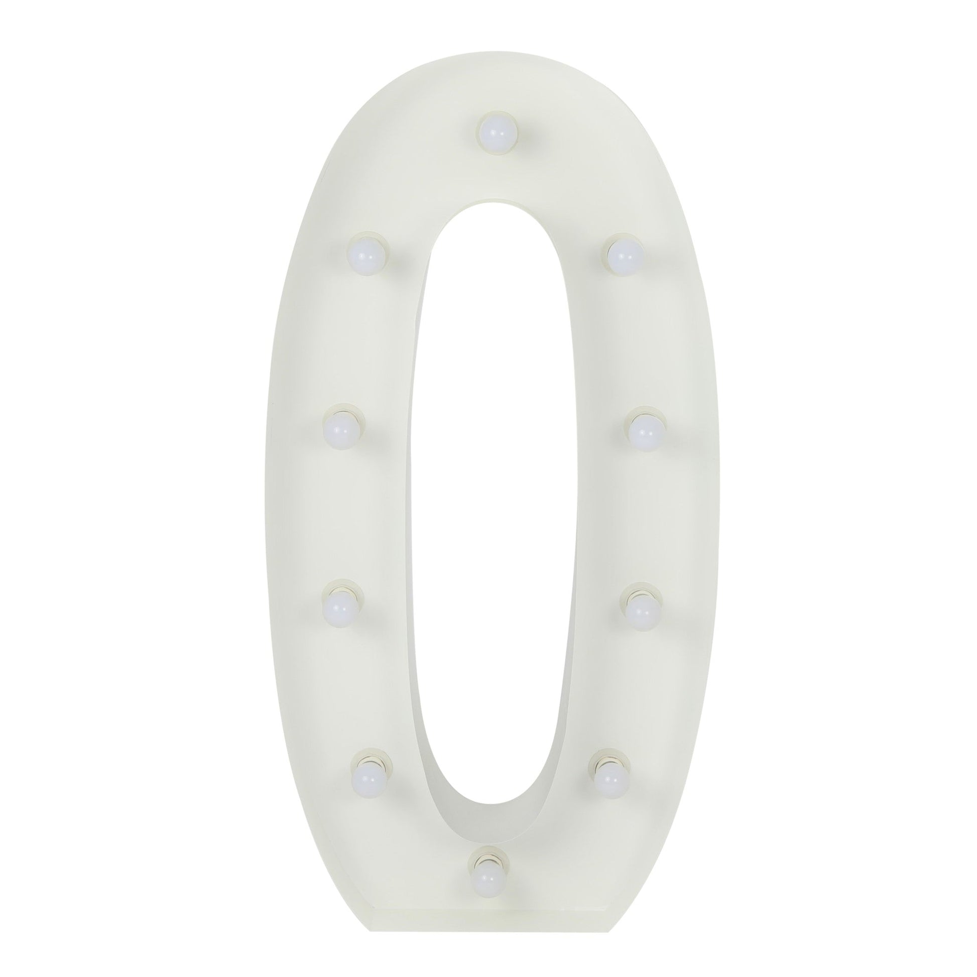 Large 4ft Tall LED Marquee Number - 0