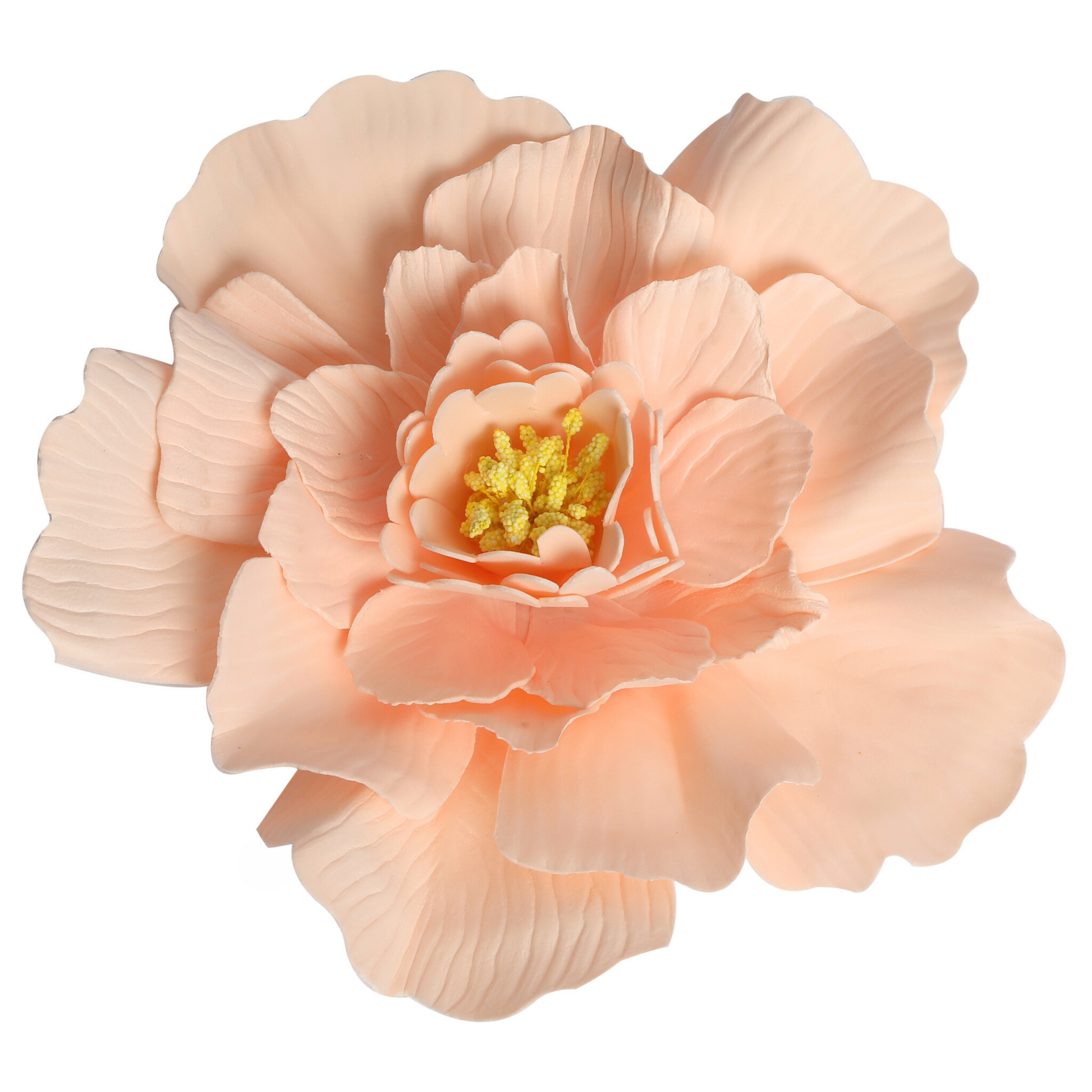 Large Foam Wedding Flower Wall Backdrop Decor 30 cm - Peach