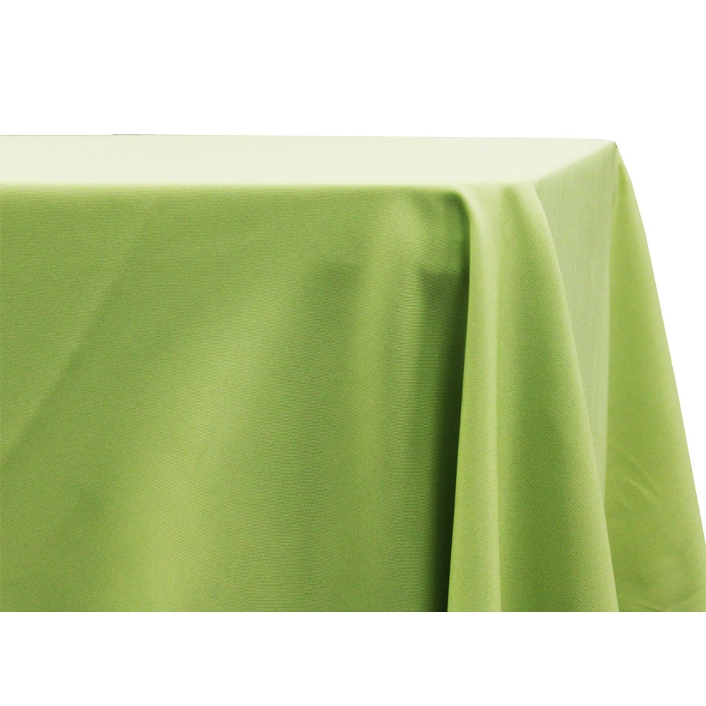 90"x132" Rectangular Oblong Polyester Tablecloth - Apple Green - CV Linens