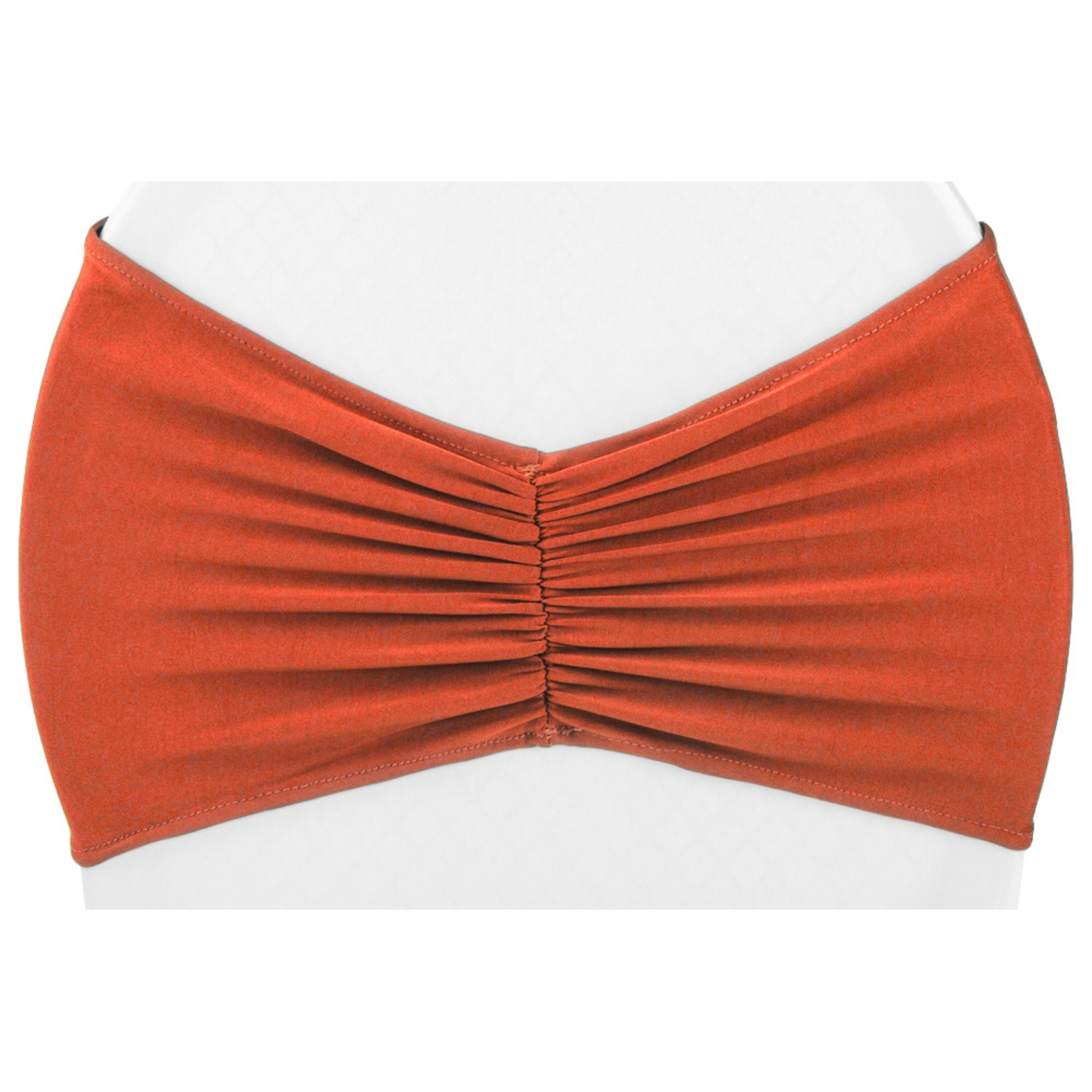 Ruffled Spandex Chair Band - Rust